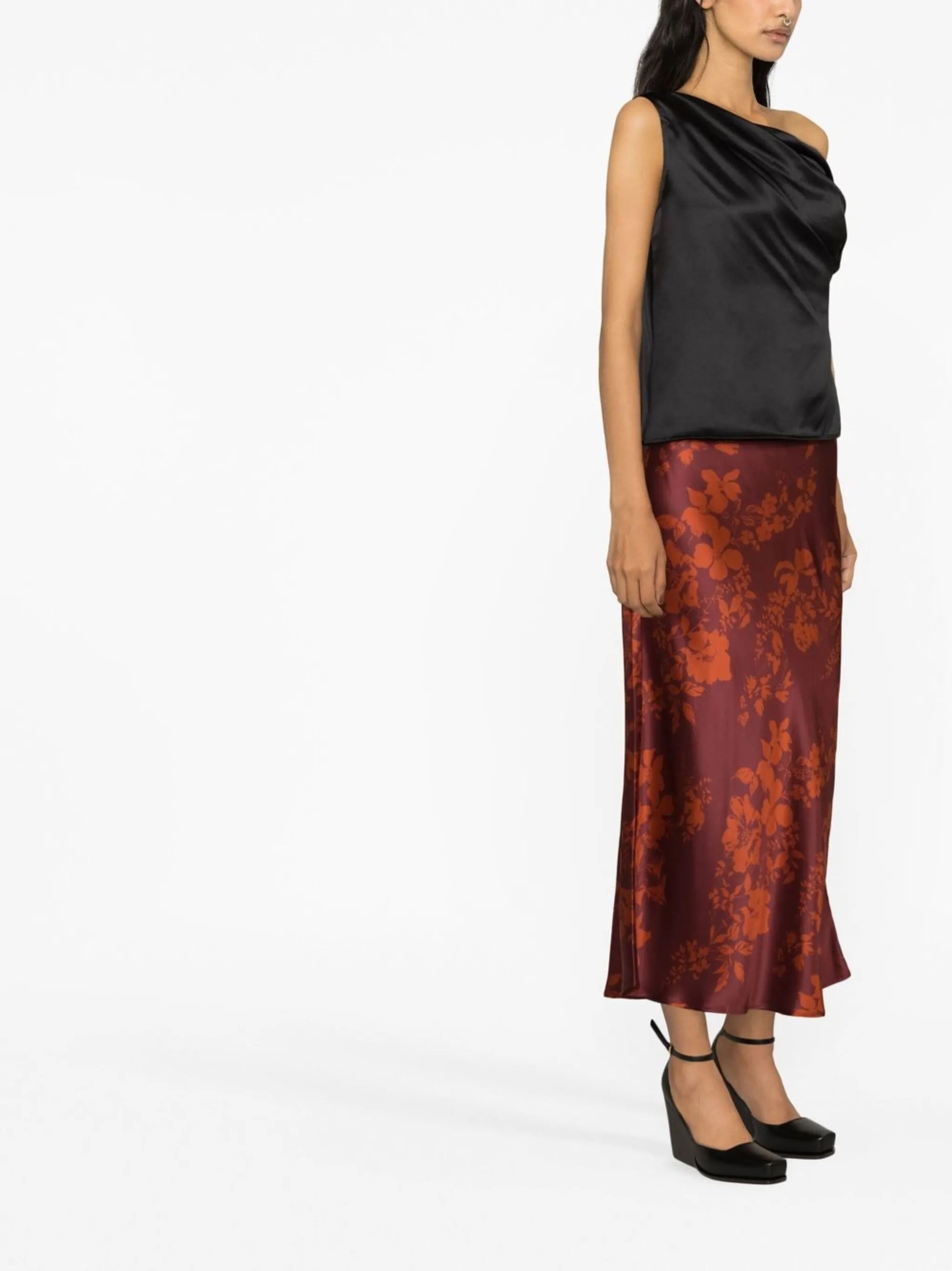 Layla floral-print skirt