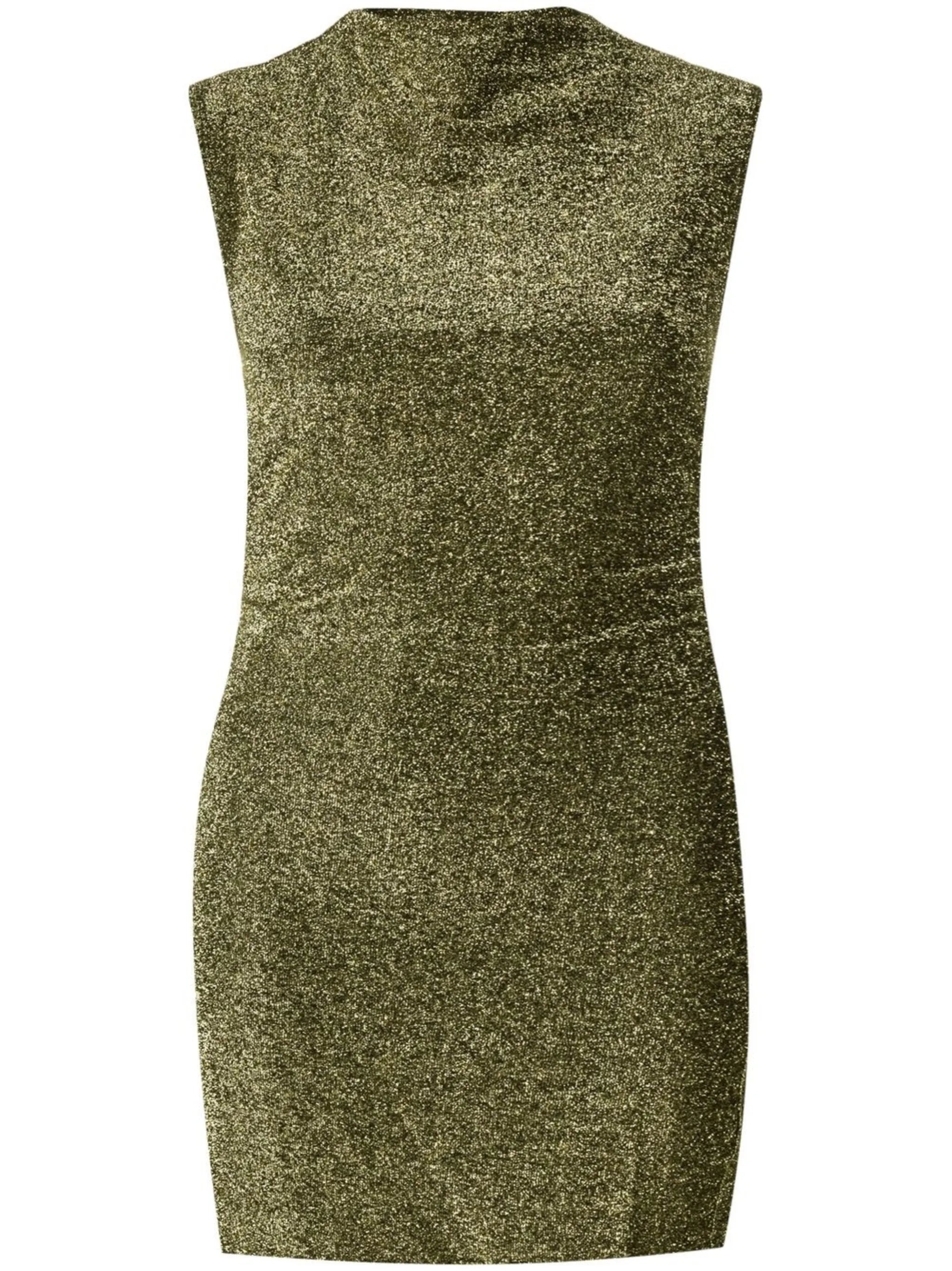 Alden mock-neck minidress