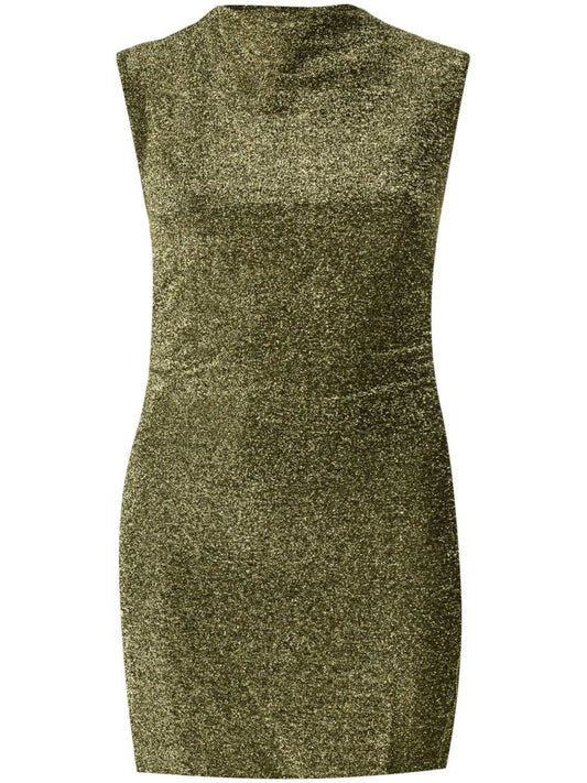Alden mock-neck minidress