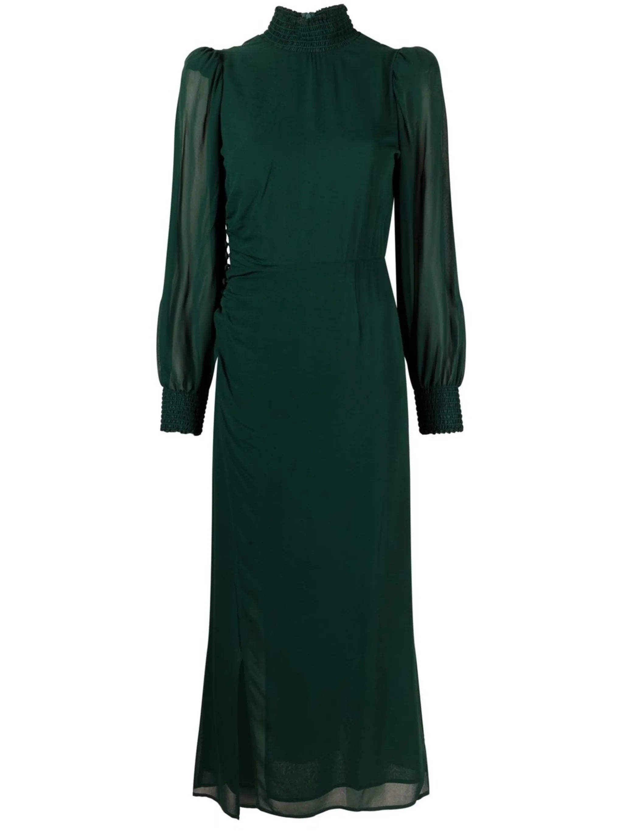 Aude high-neck midi dress
