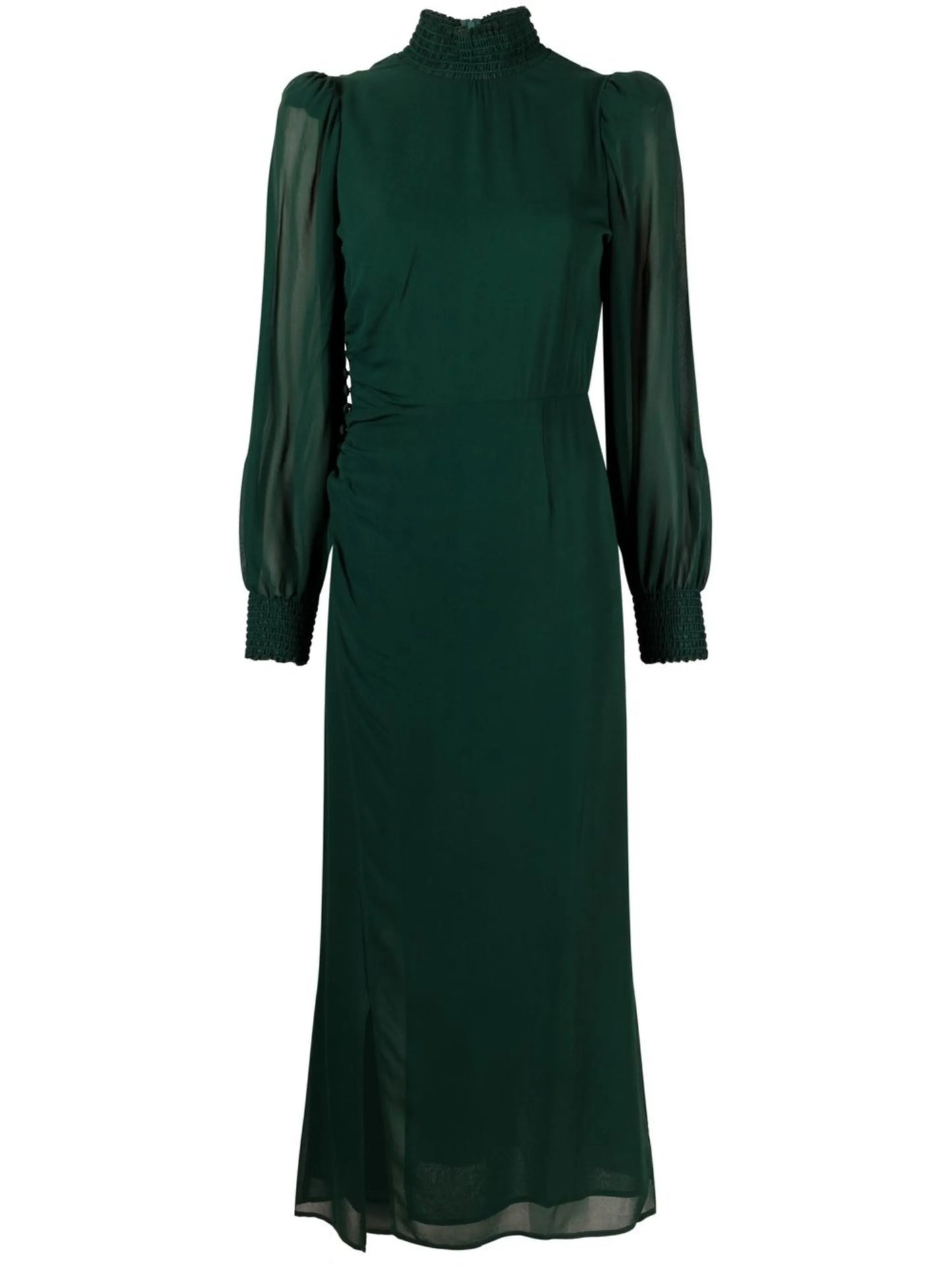 Aude high-neck midi dress