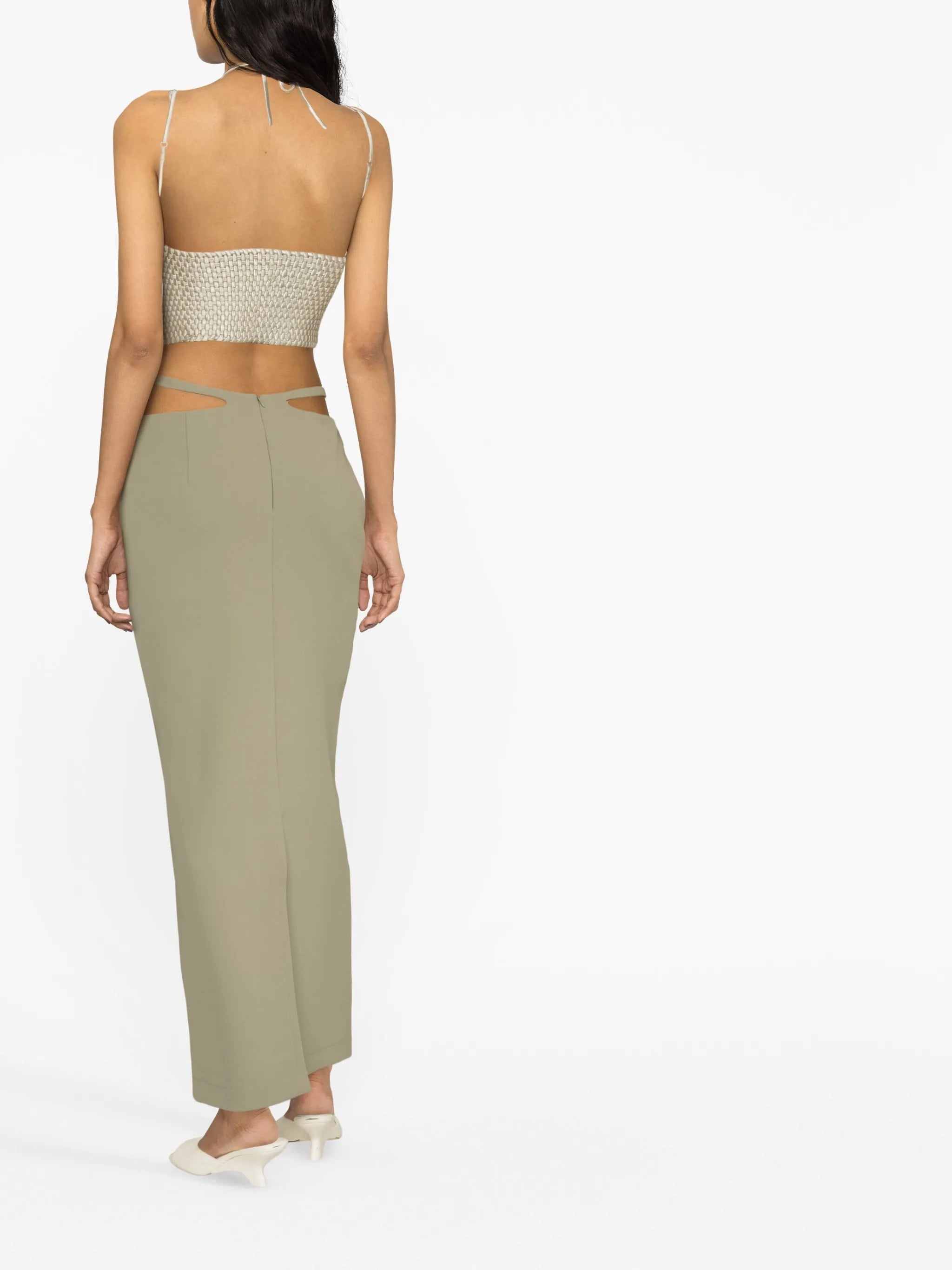 Frida cut-out waistband skirt