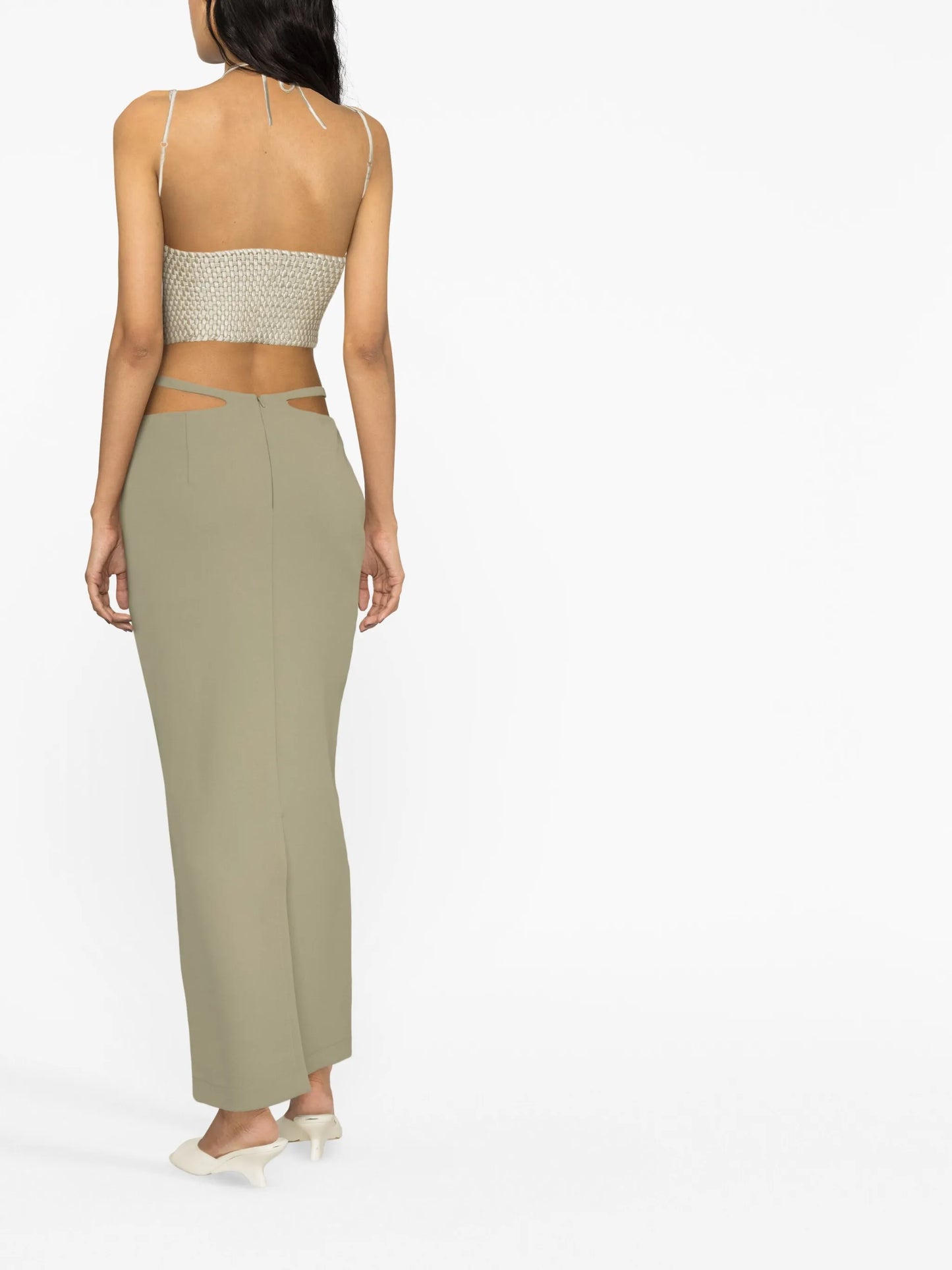 Frida cut-out waistband skirt