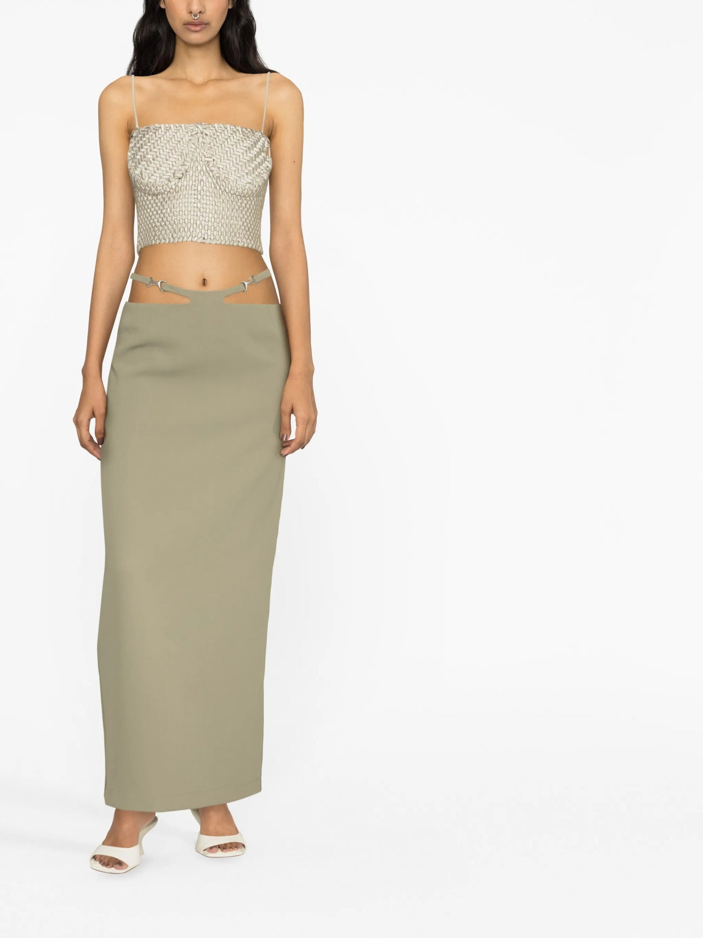 Frida cut-out waistband skirt