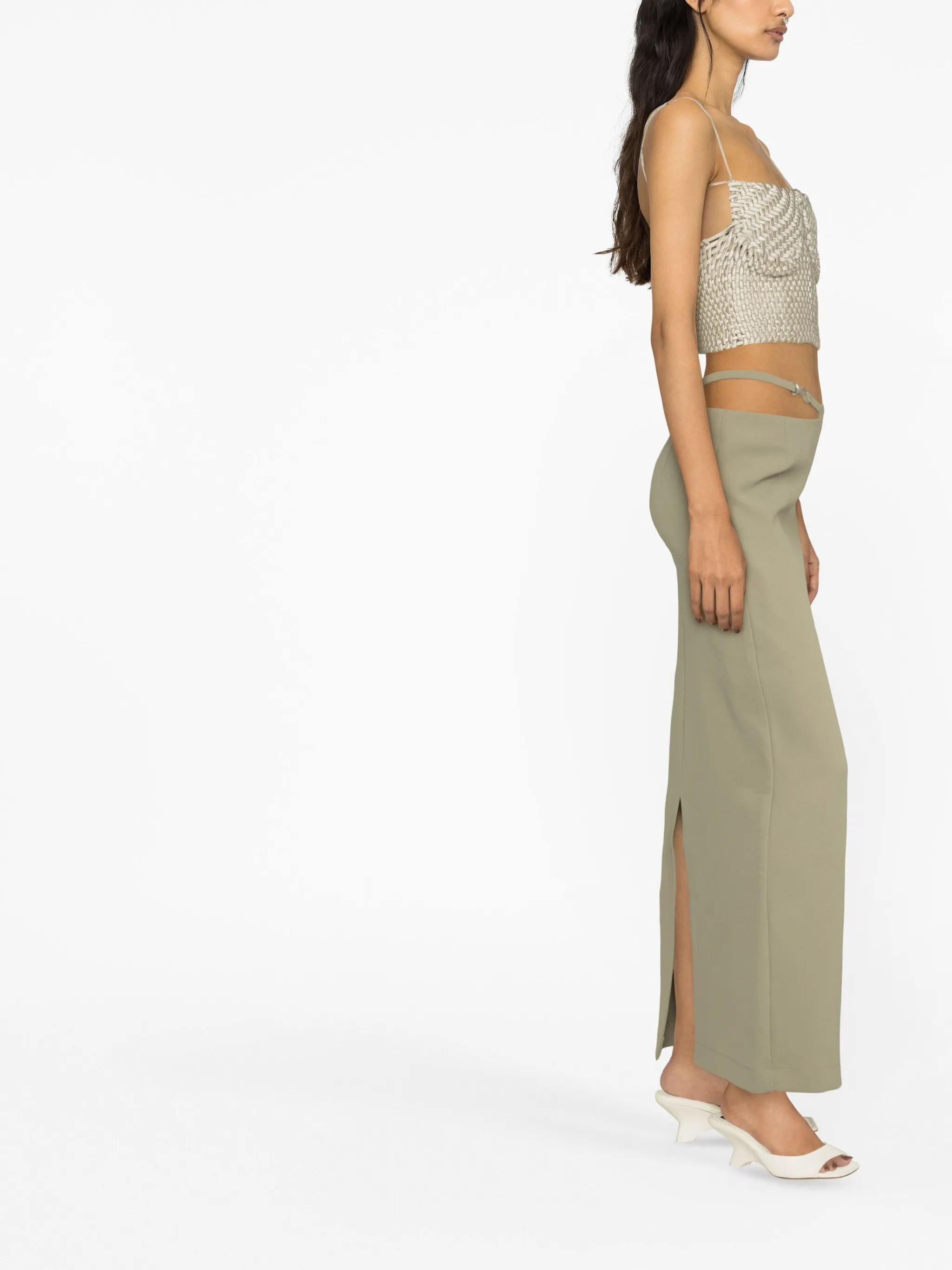 Frida cut-out waistband skirt