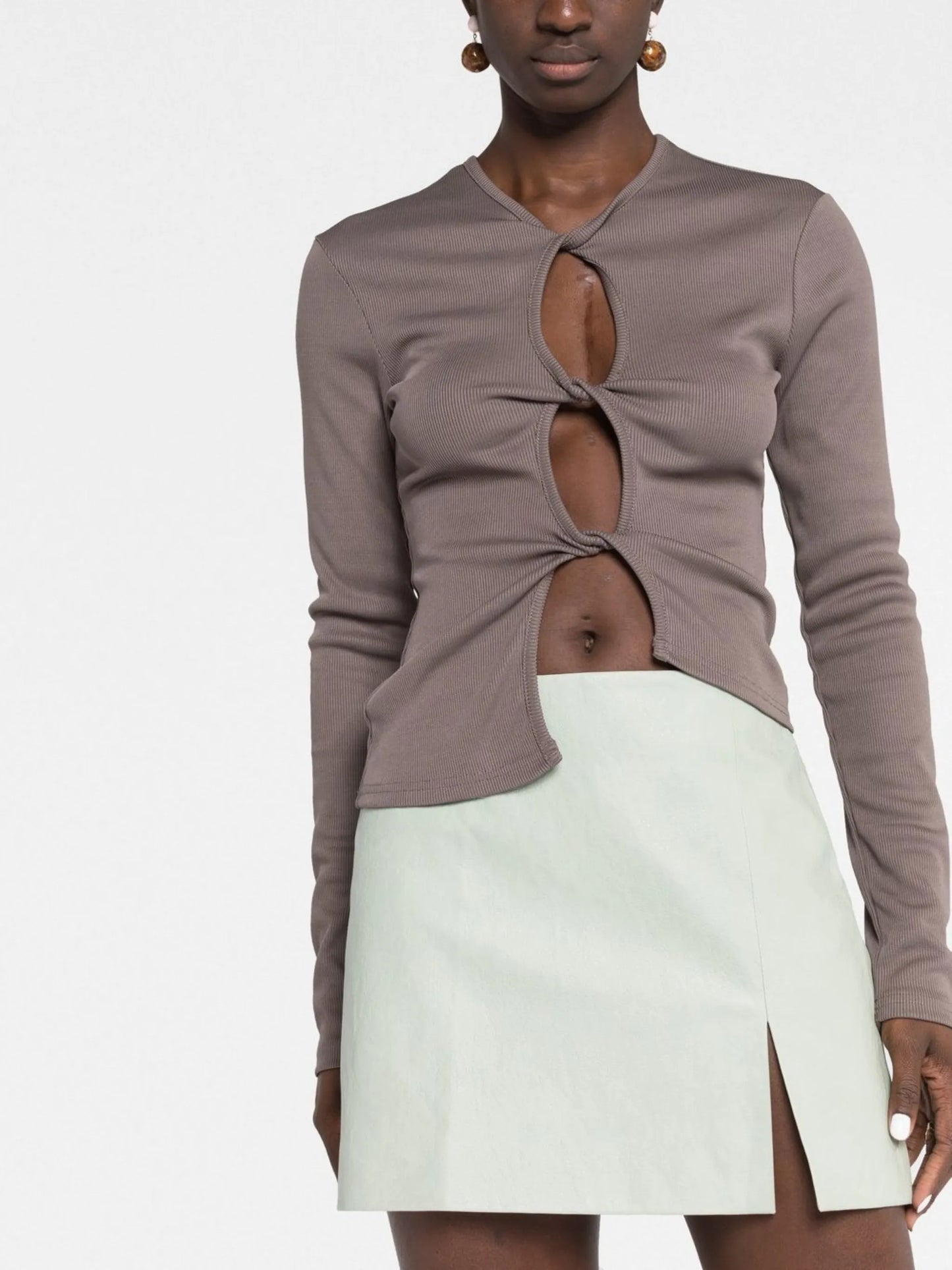 Della faux leather miniskirt