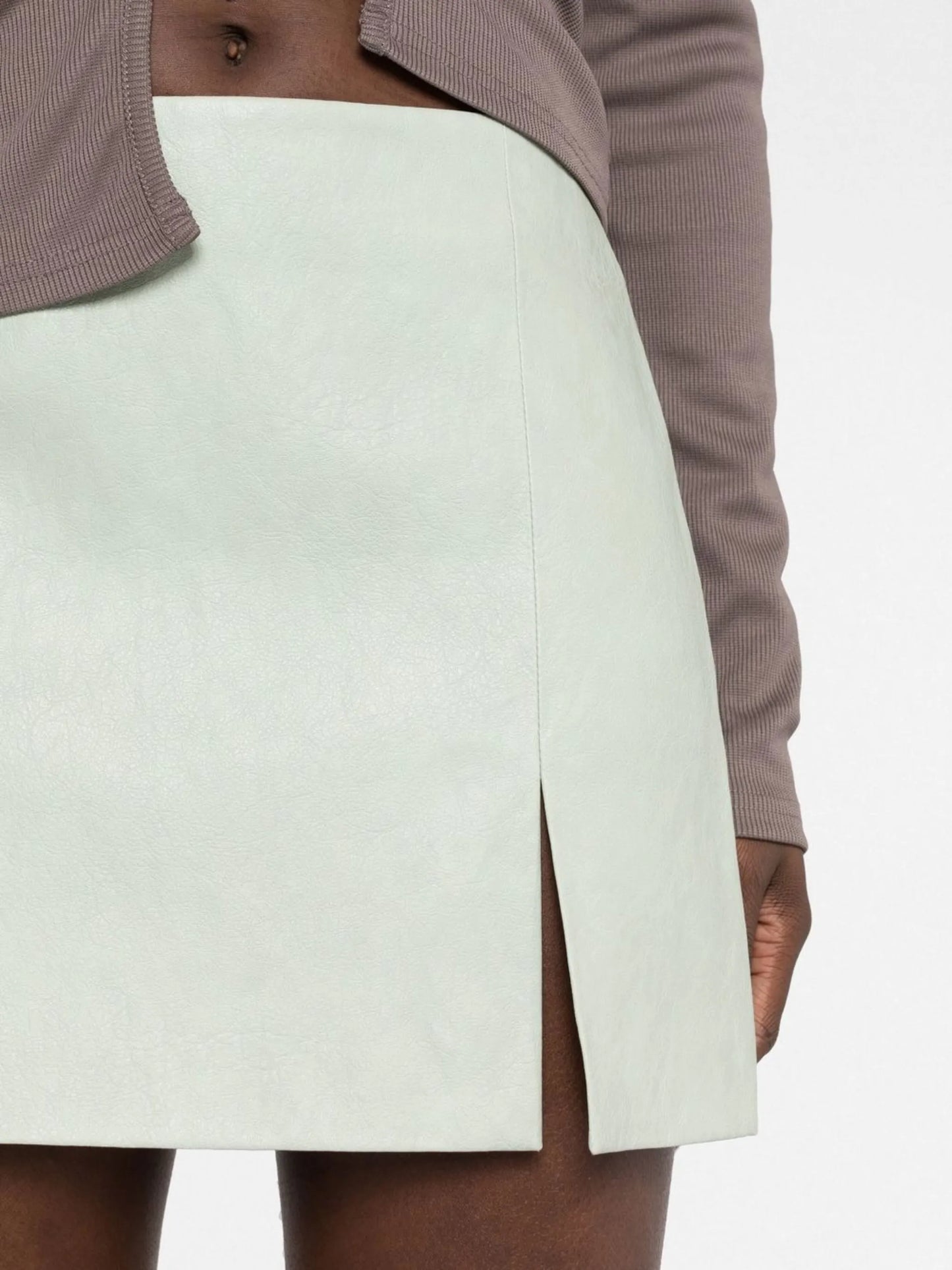 Della faux leather miniskirt