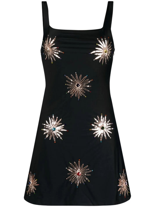 Callie crystal-embellished minidress
