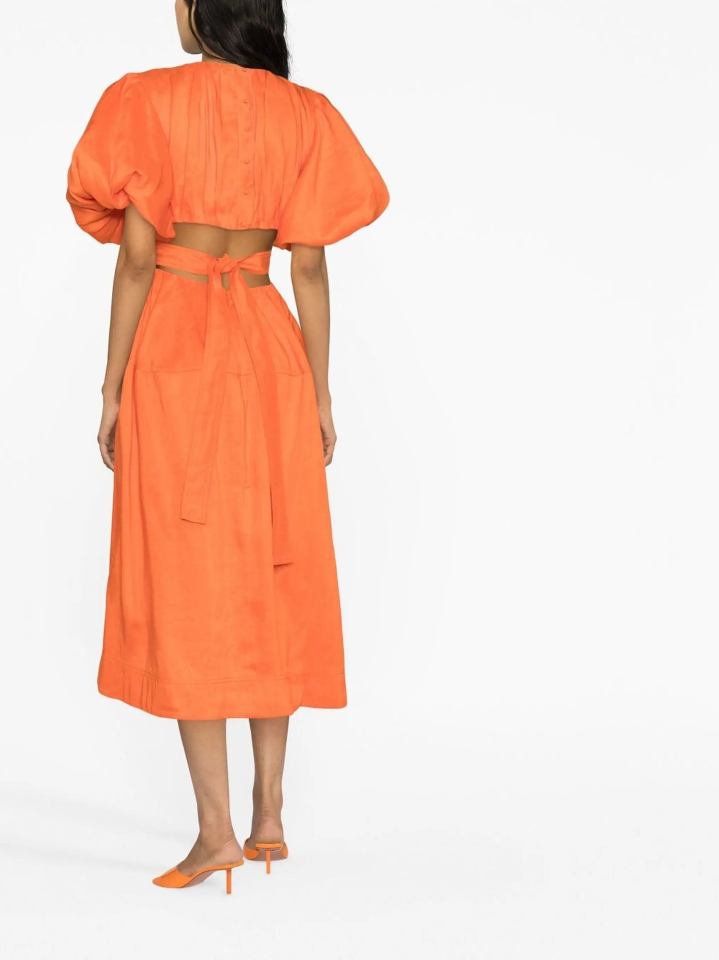 Cosette puff-sleeve dress