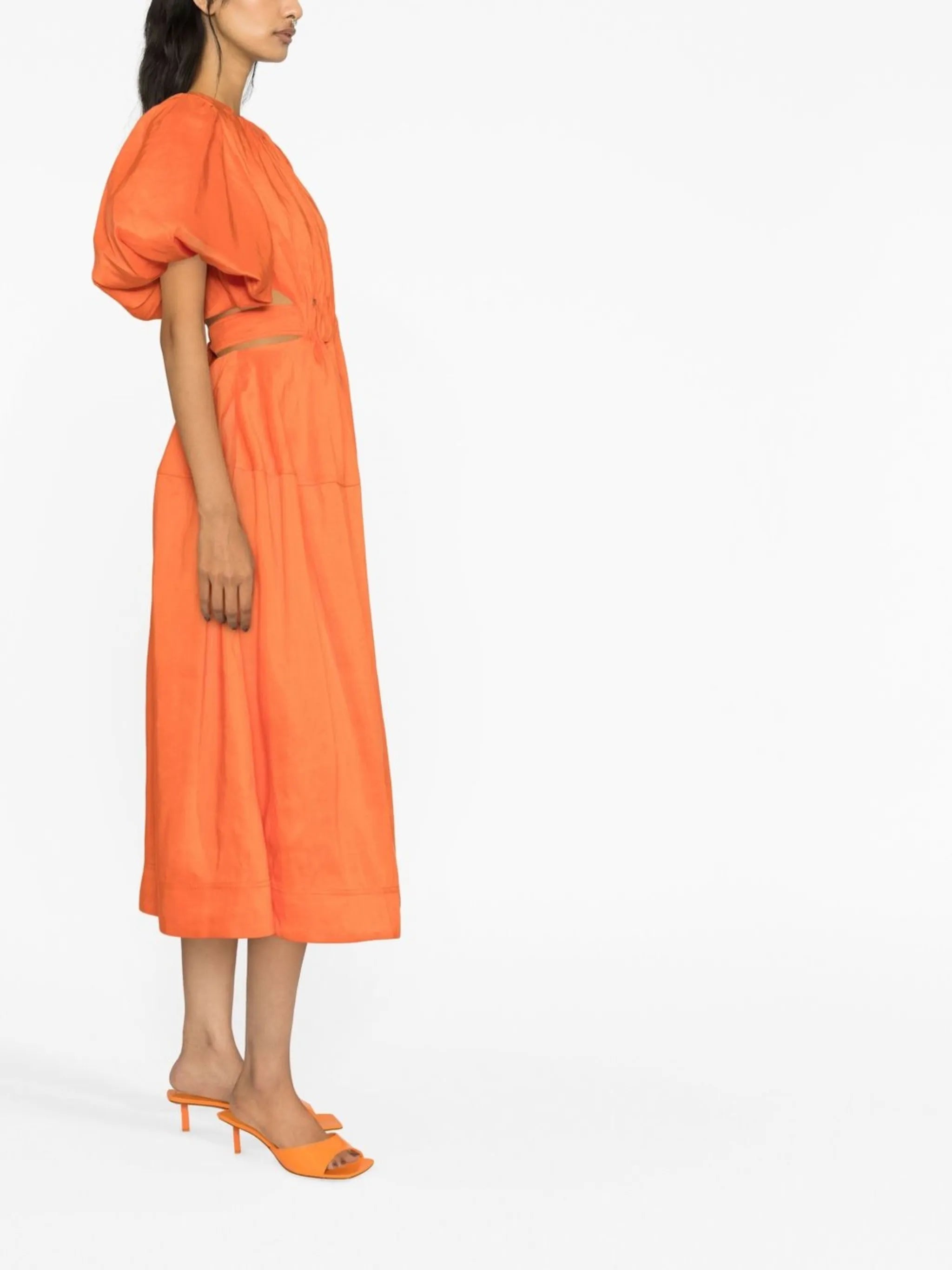 Cosette puff-sleeve dress
