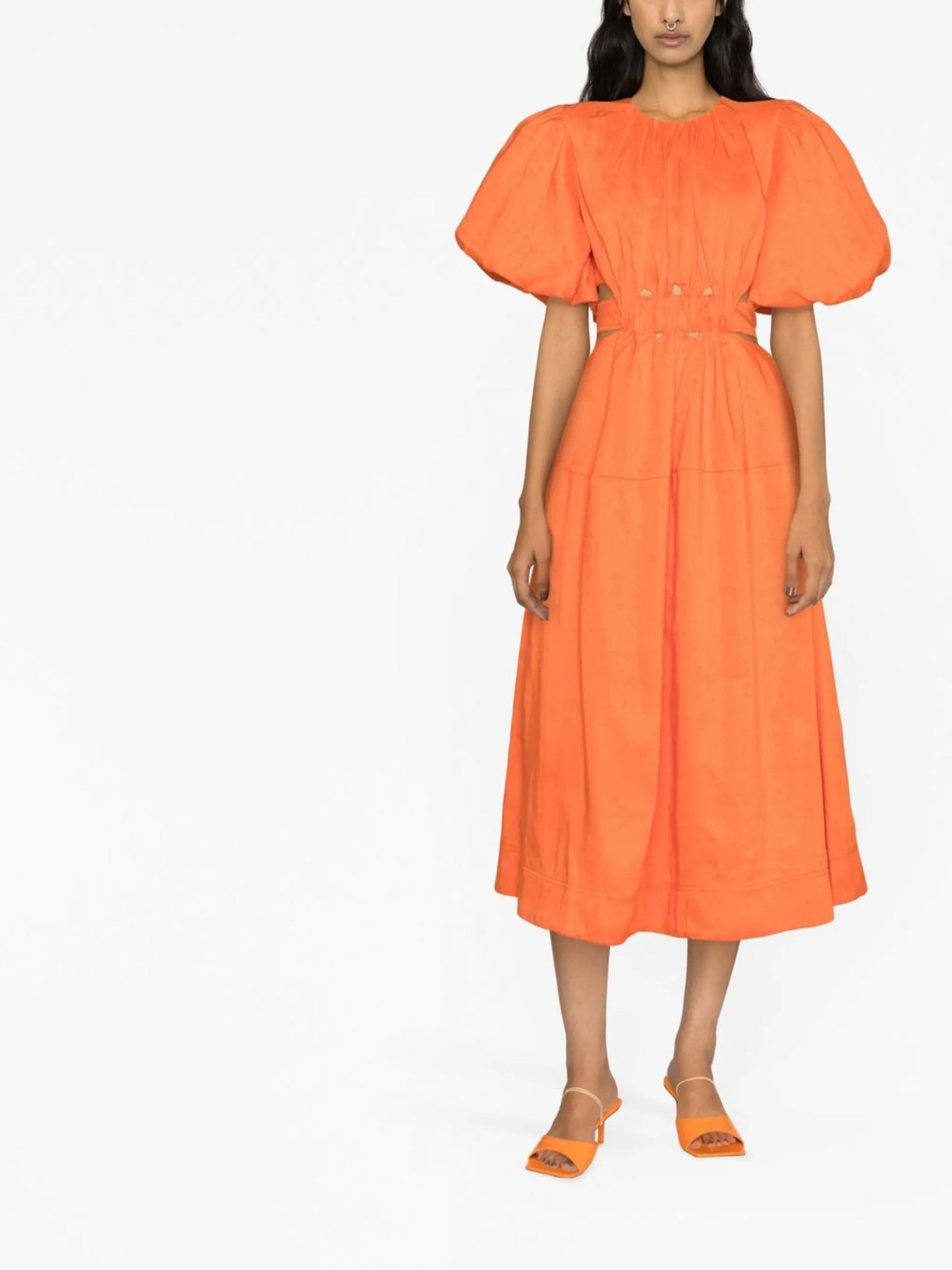 Cosette puff-sleeve dress