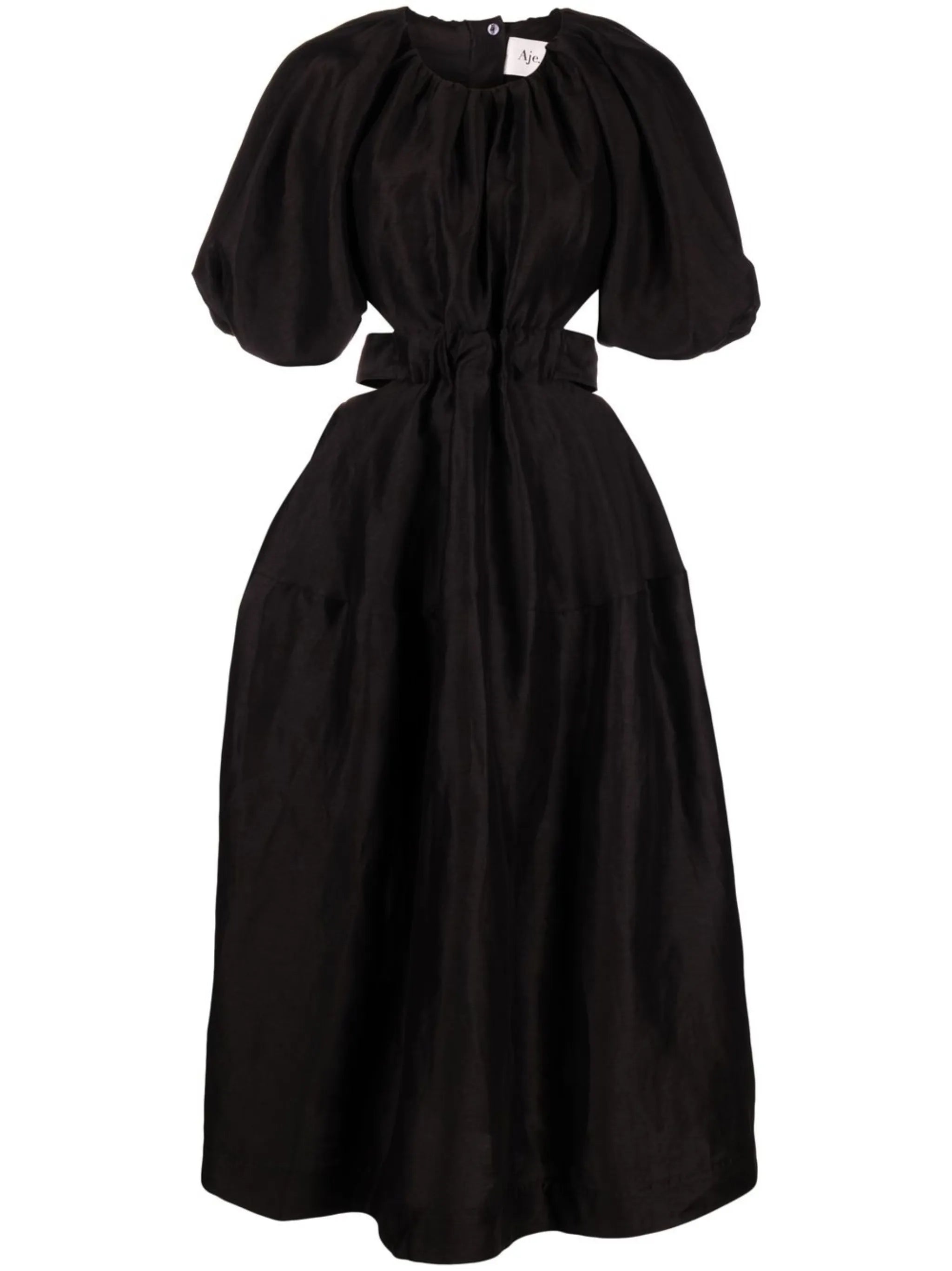 Mimosa puff sleeve midi dress