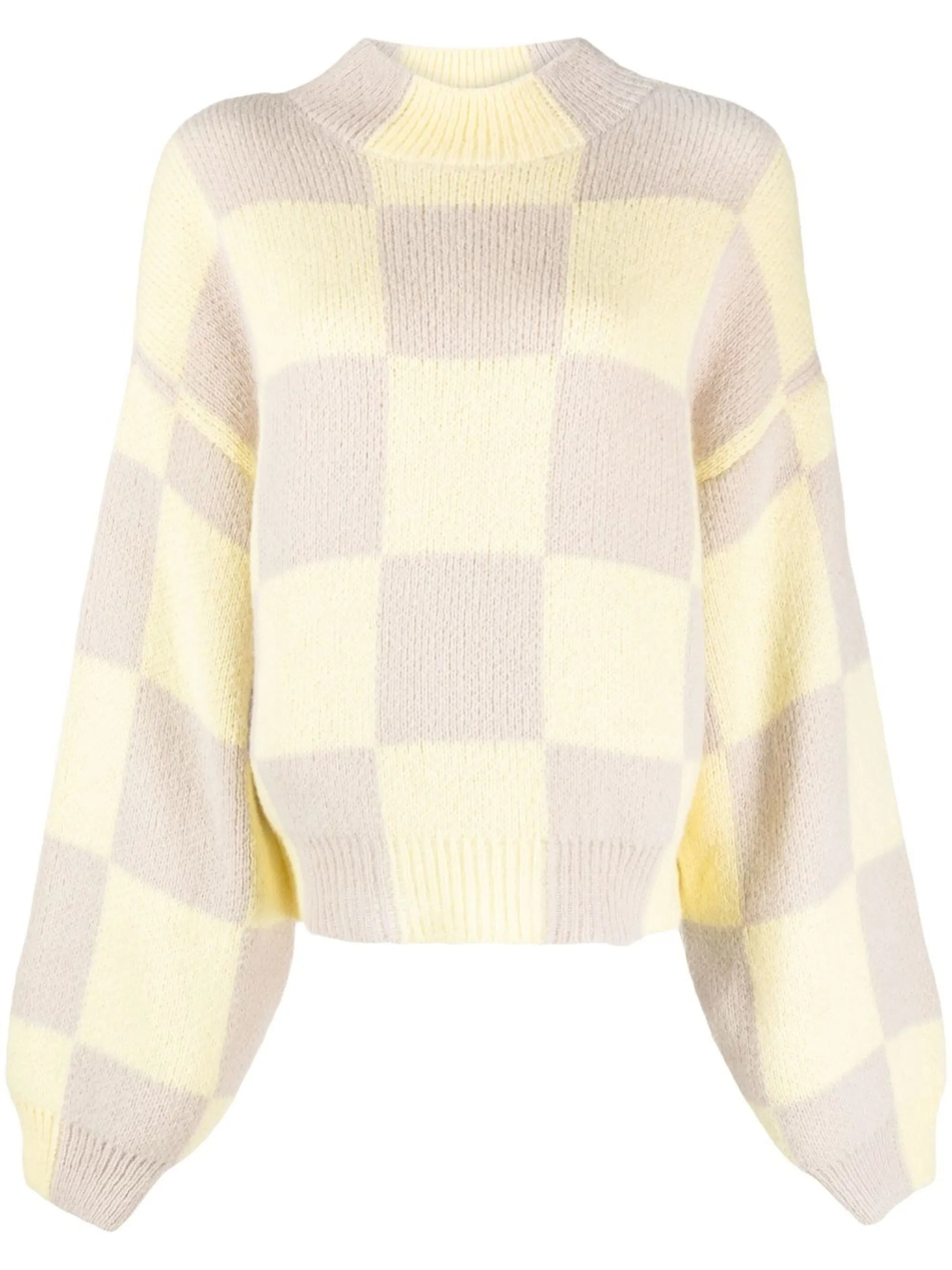 check-pattern long-sleeve jumper