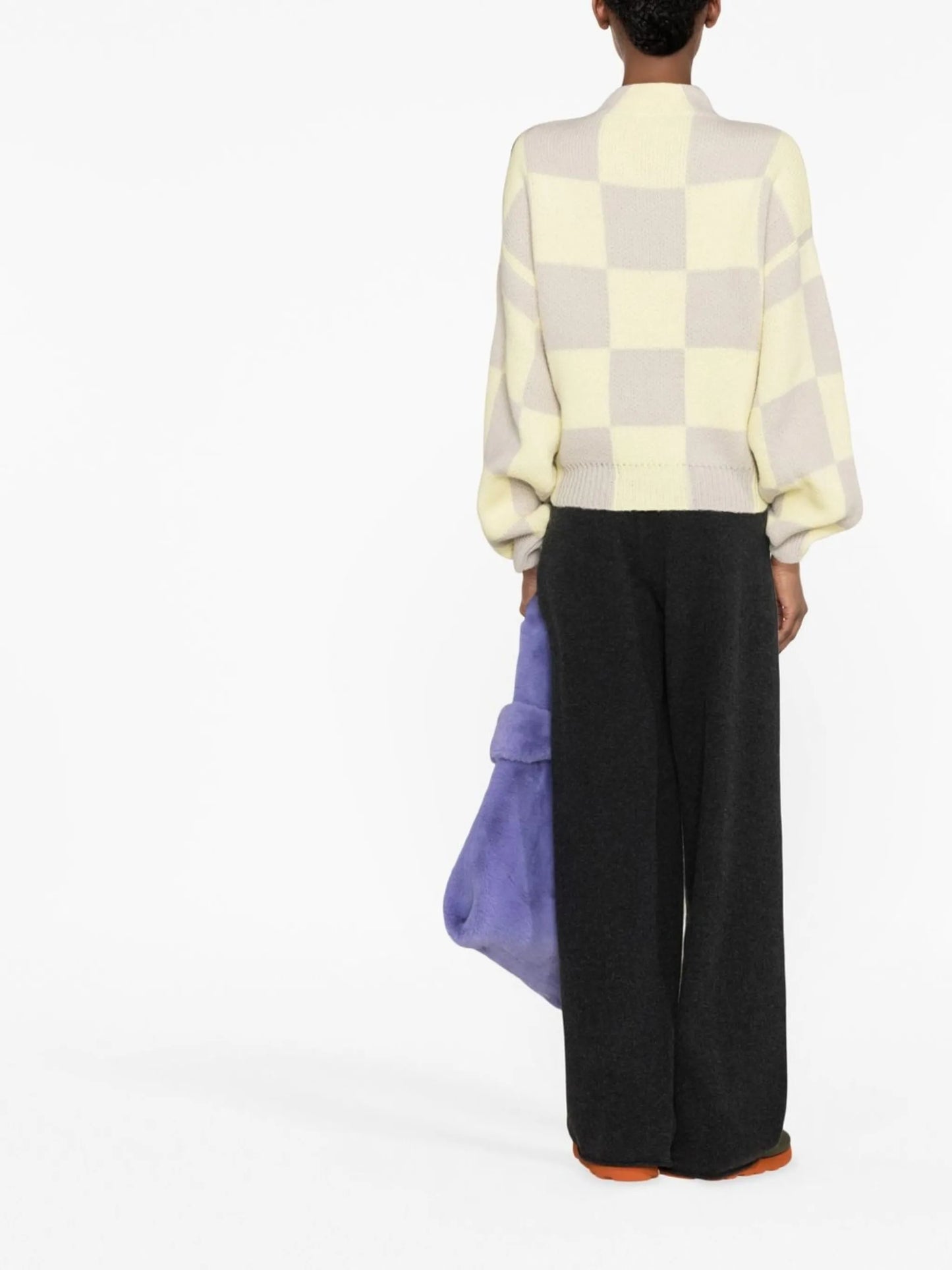 check-pattern long-sleeve jumper