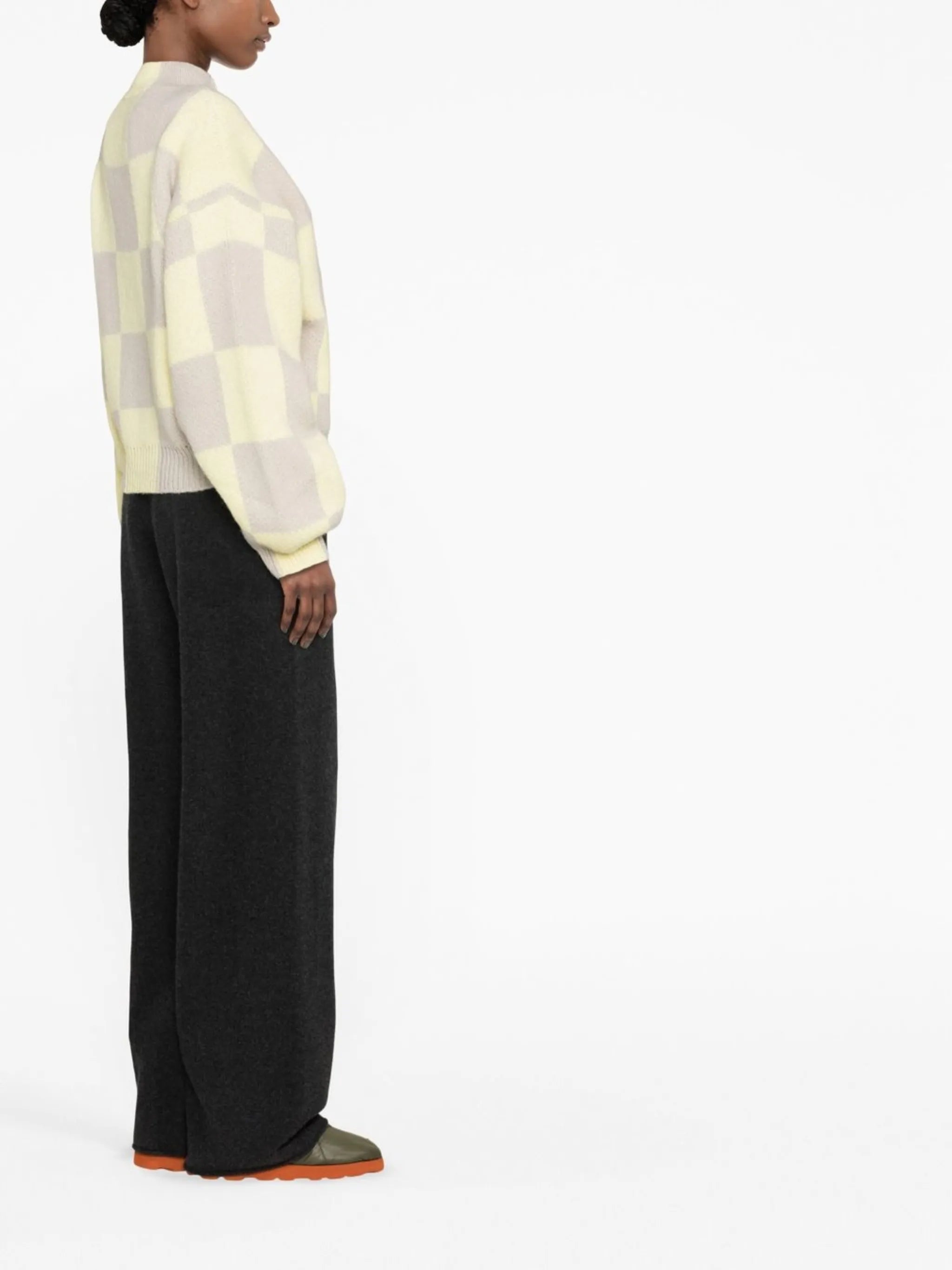 check-pattern long-sleeve jumper