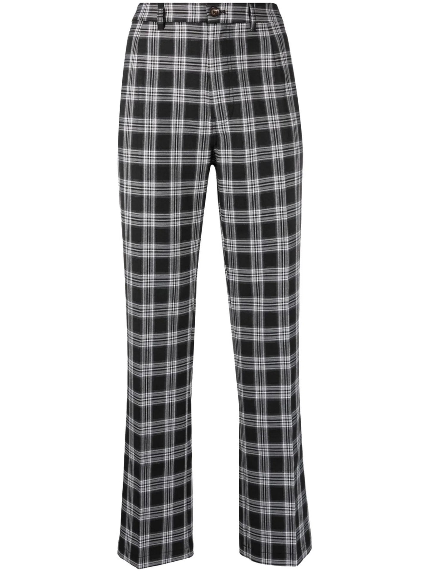 Franklin check cropped trousers