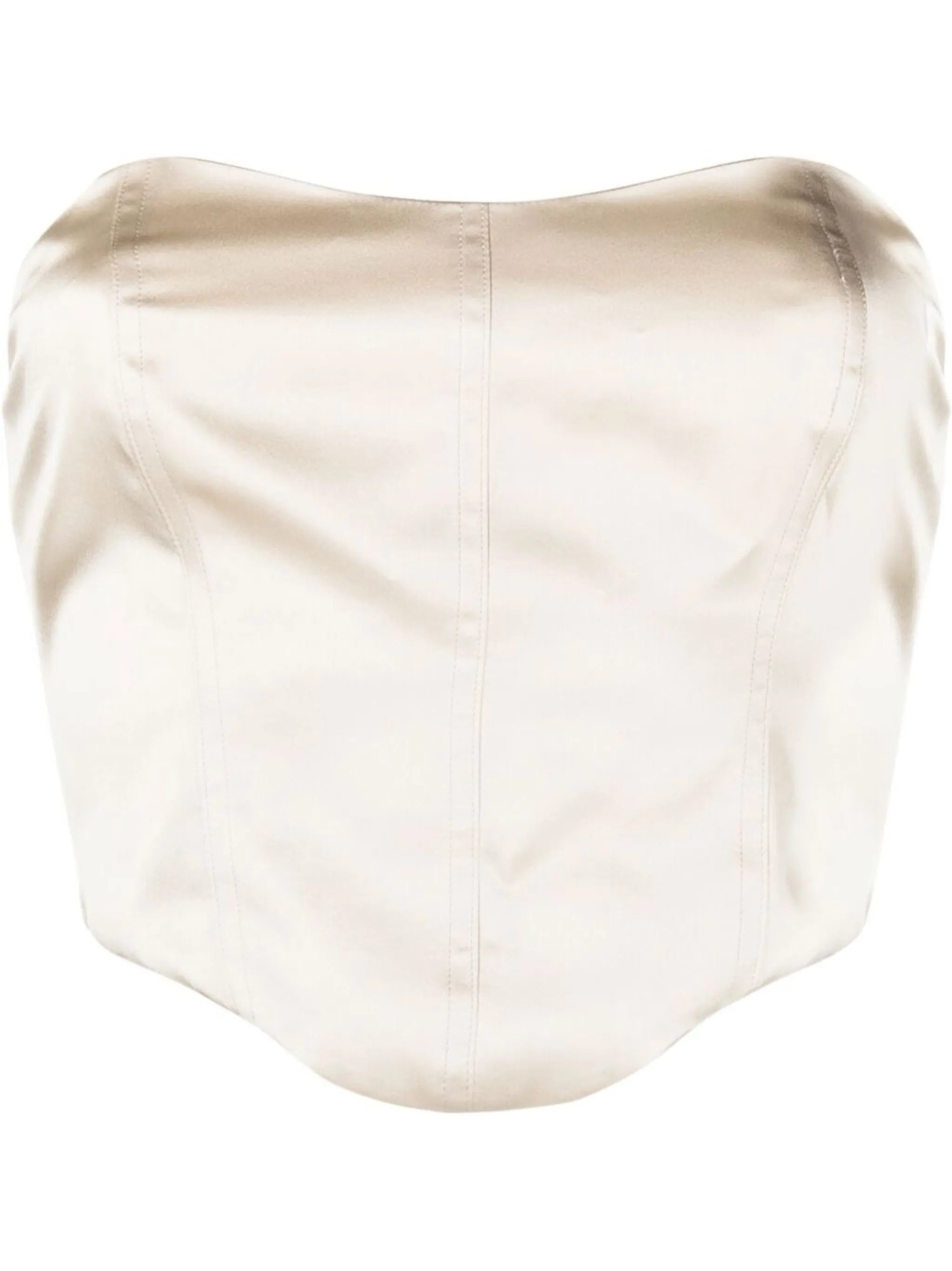 Maia cropped corset-style top