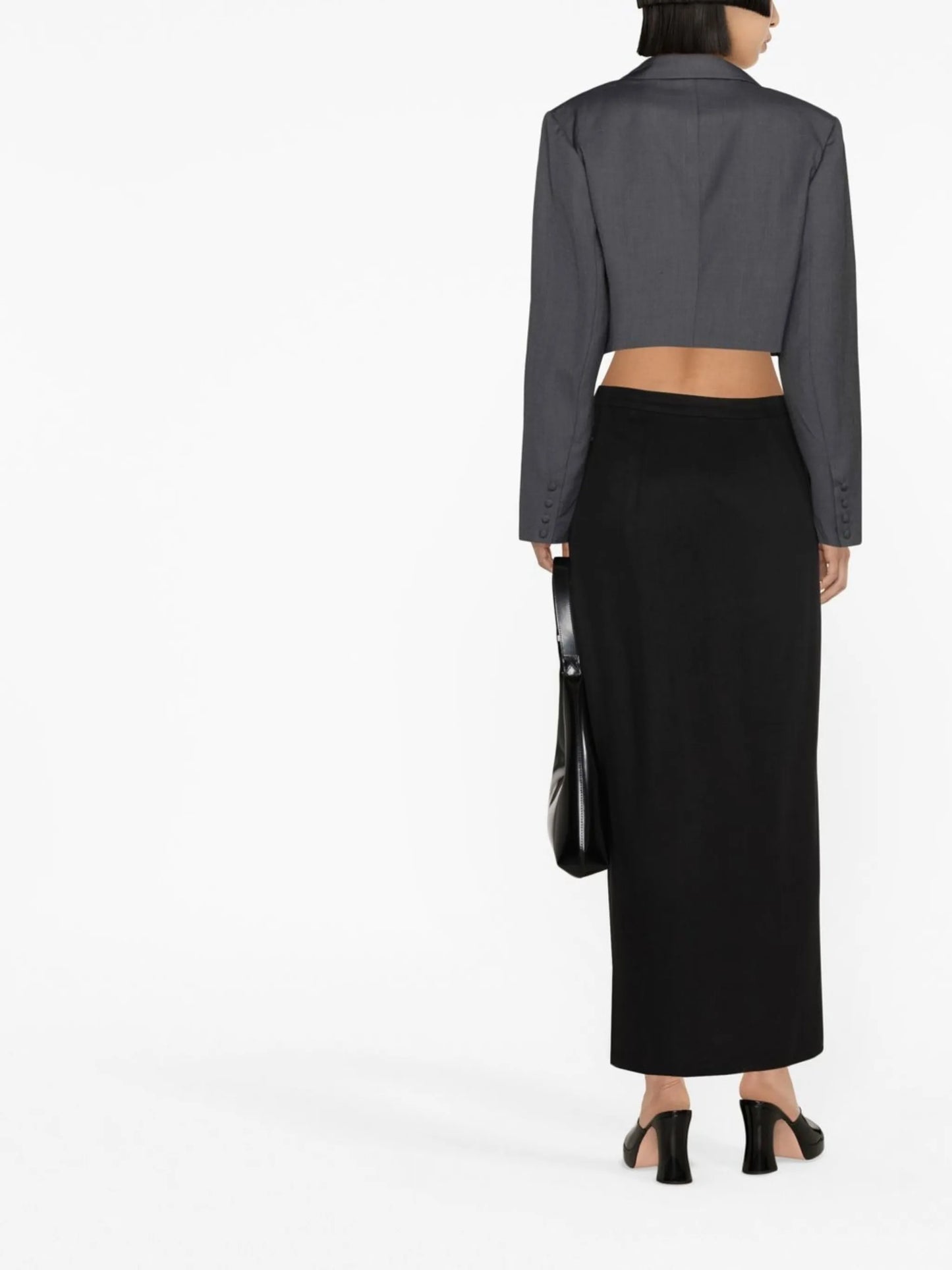Kai wrap-design skirt