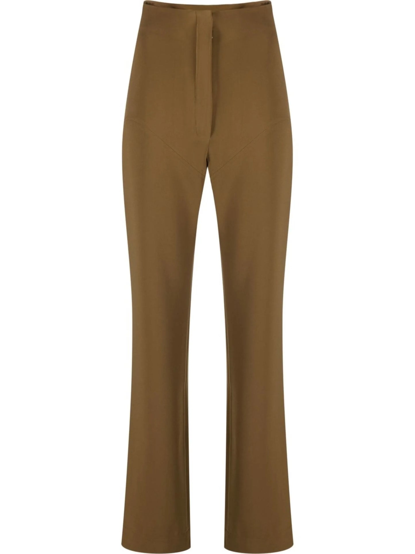 high-waisted tailored trousers