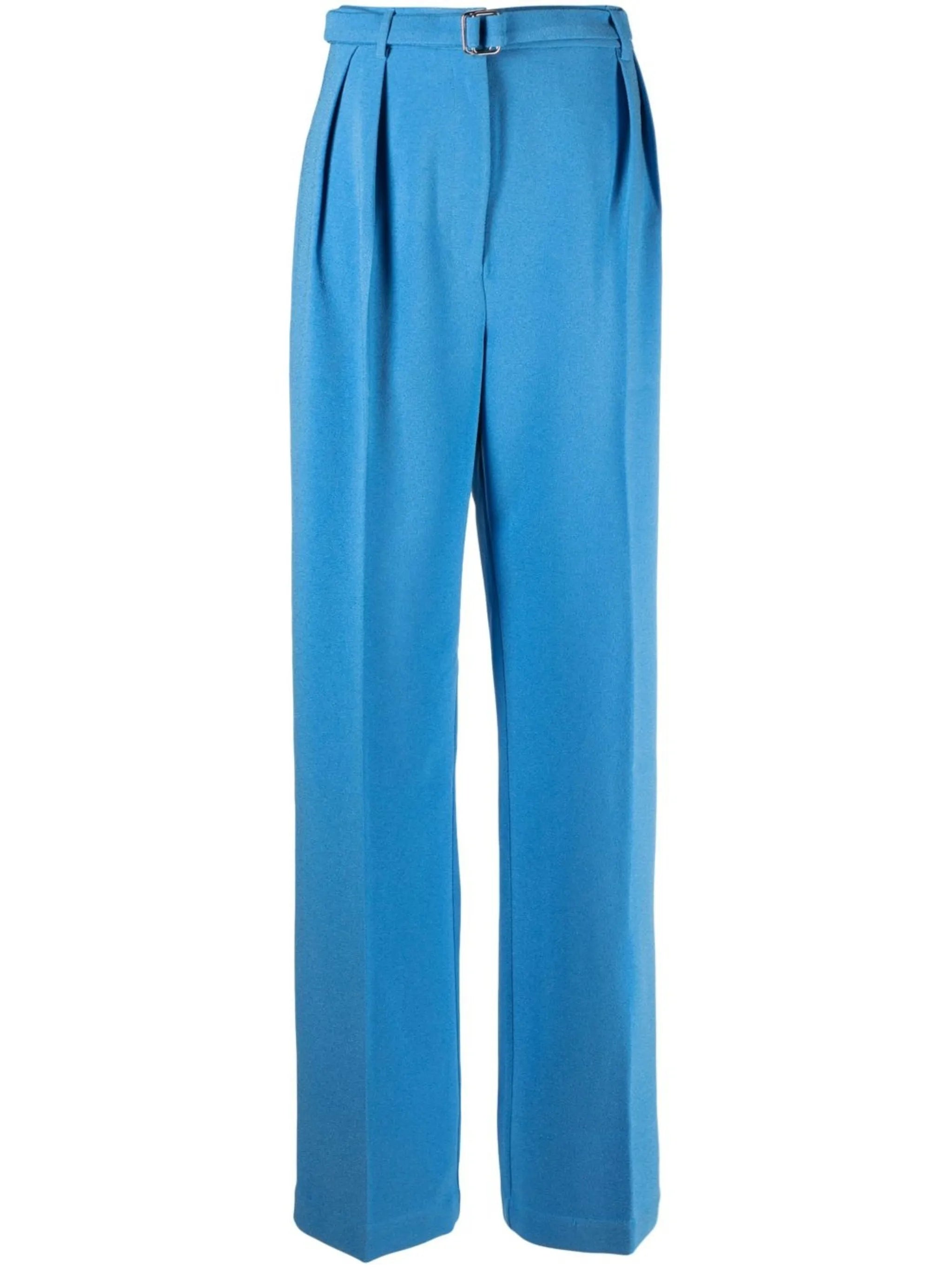 belted wide-leg trousers