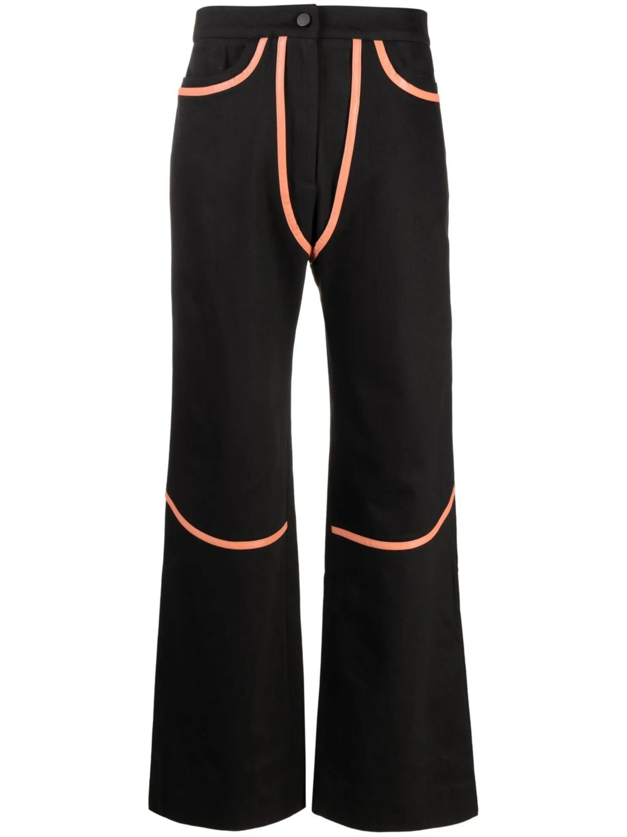 Rodeo seam-detail straight-leg jeans
