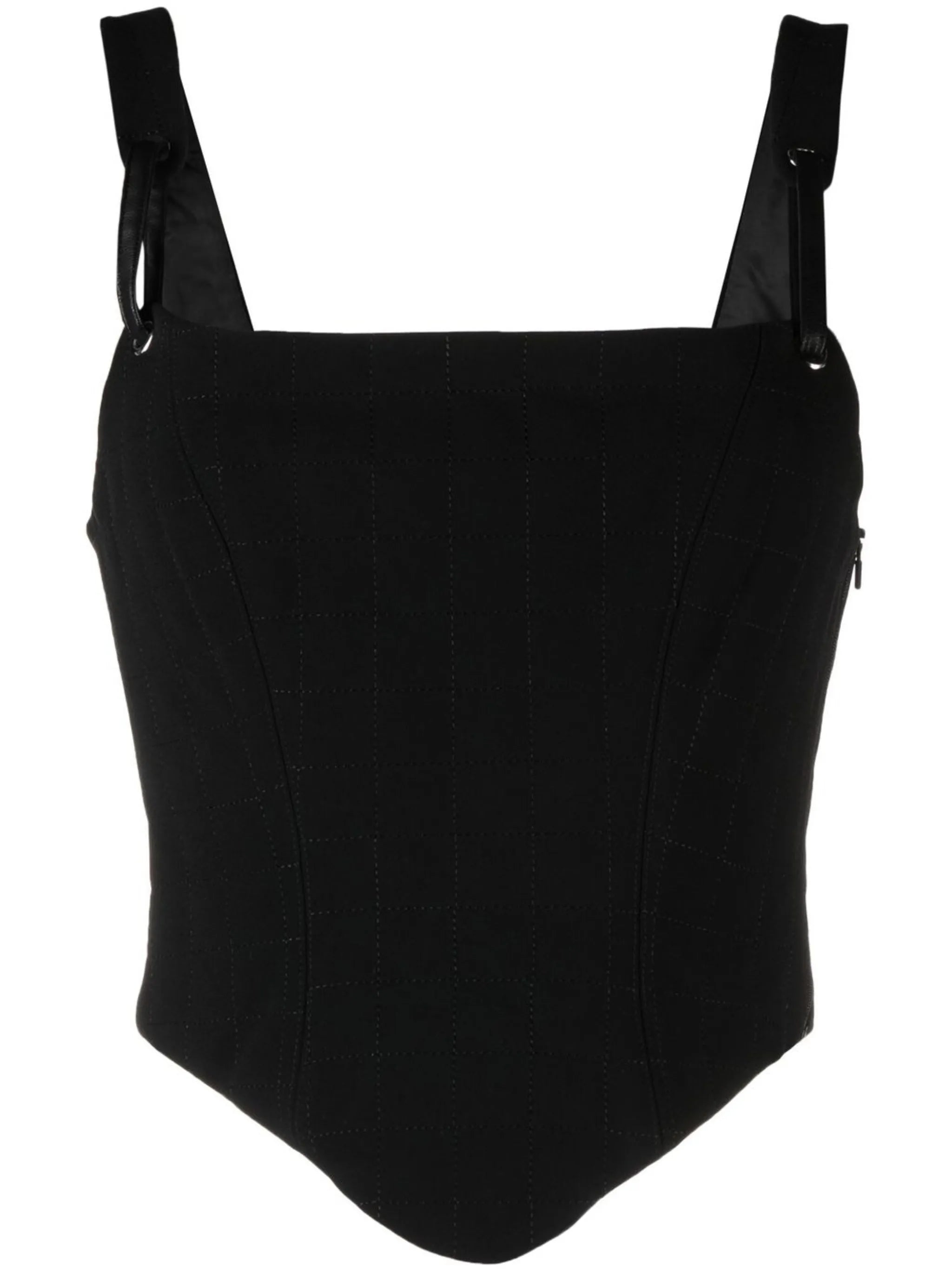 Lottie seam-detail bodice top