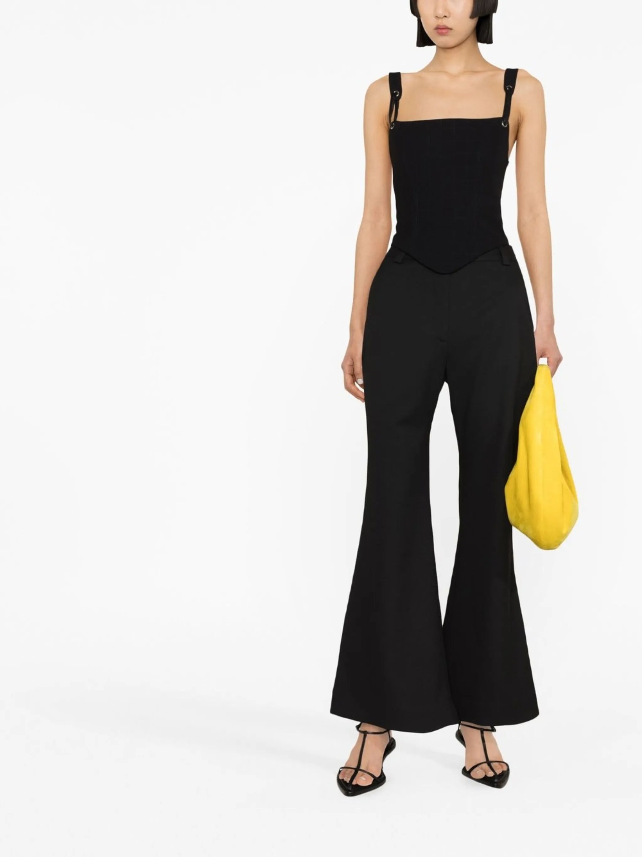 Lottie seam-detail bodice top
