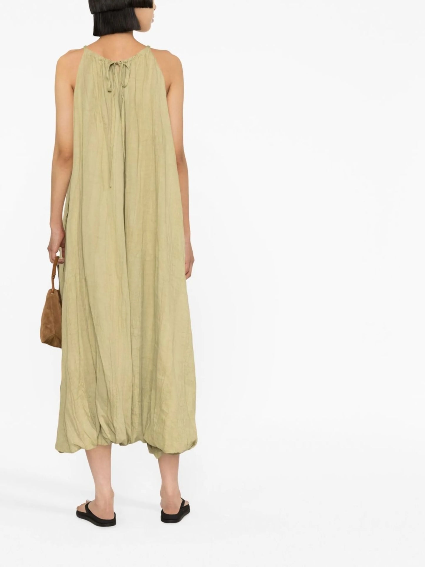 halterneck midi dress