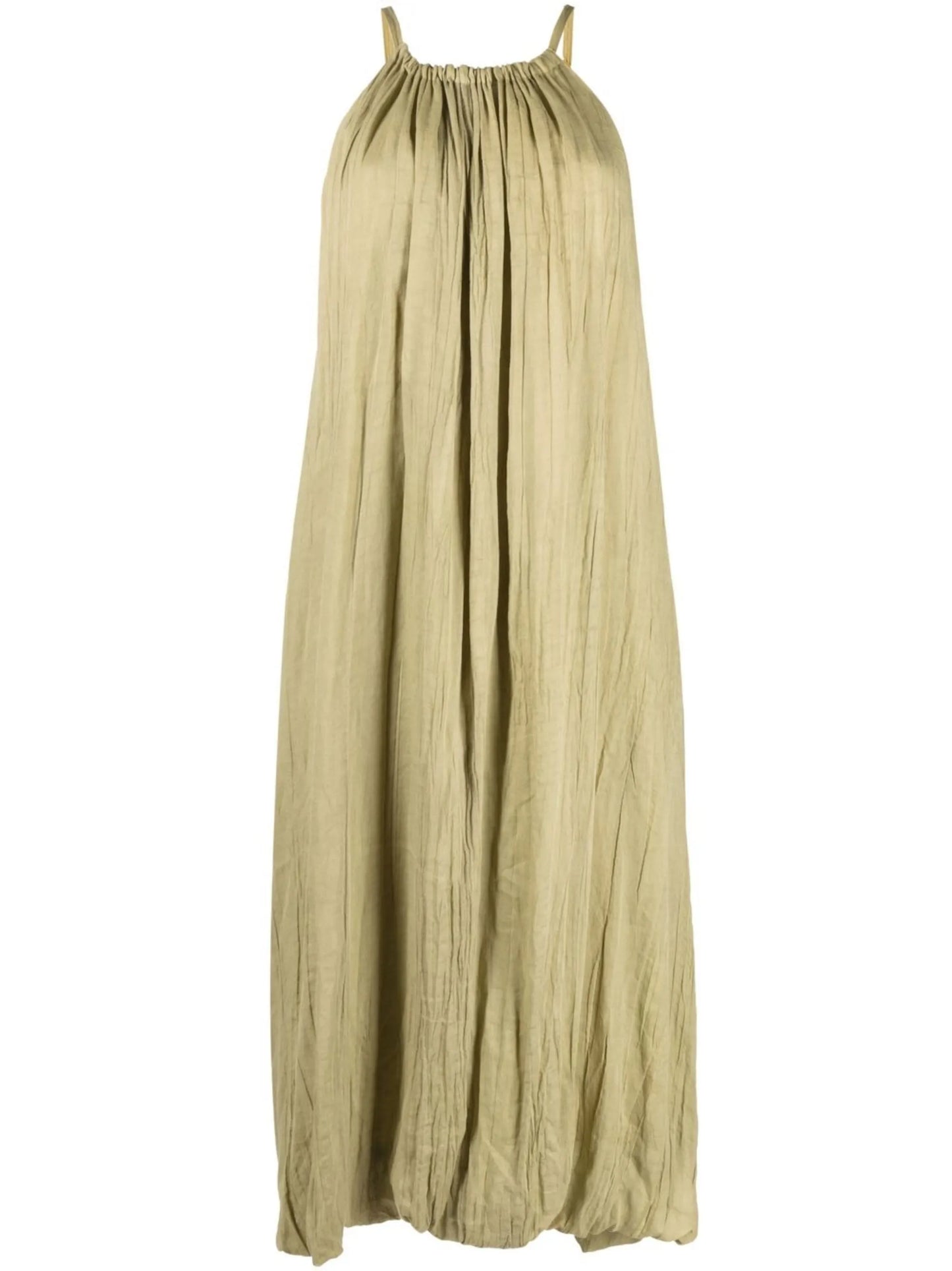halterneck midi dress