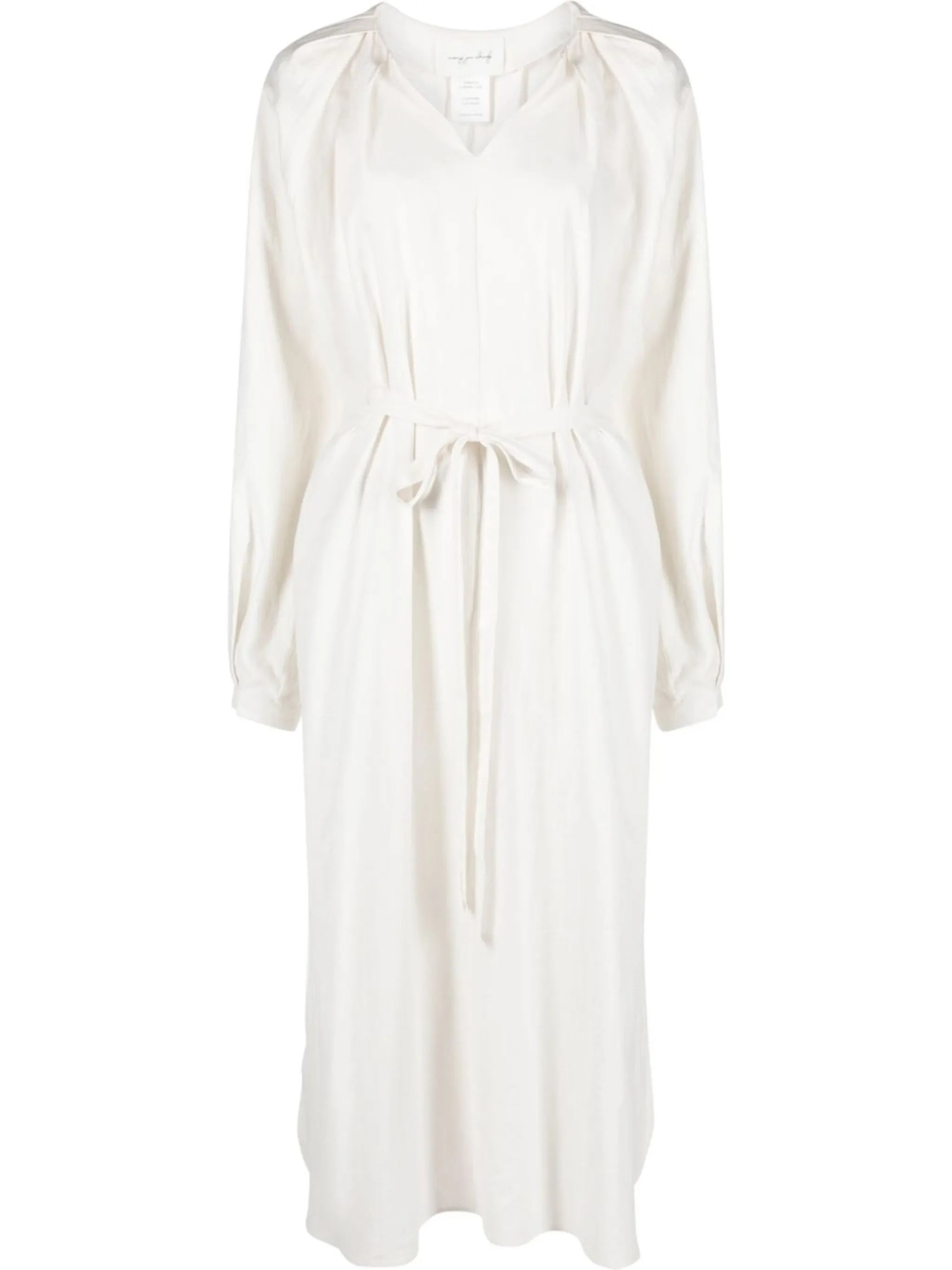 V-neck midi dress