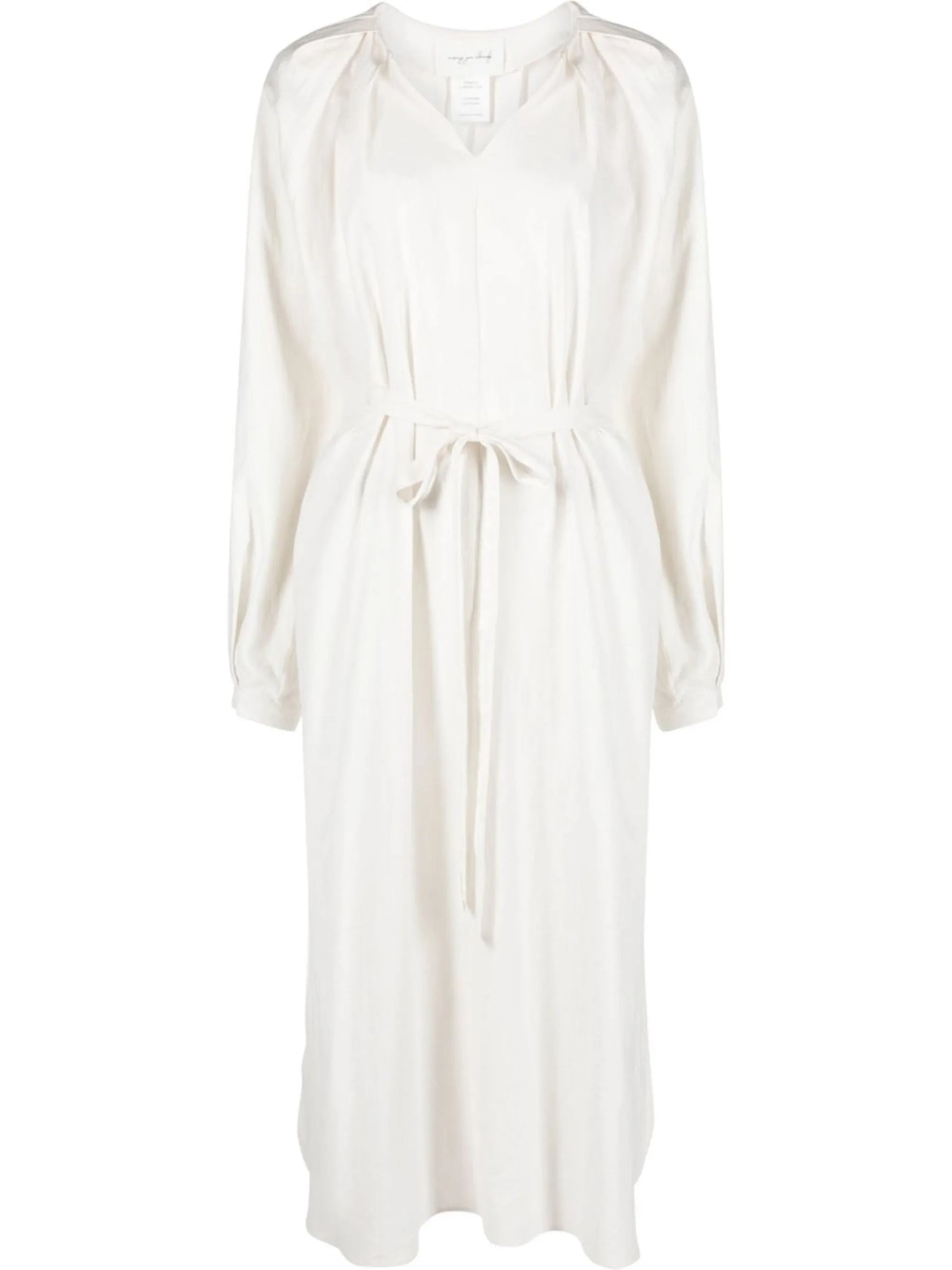 V-neck midi dress