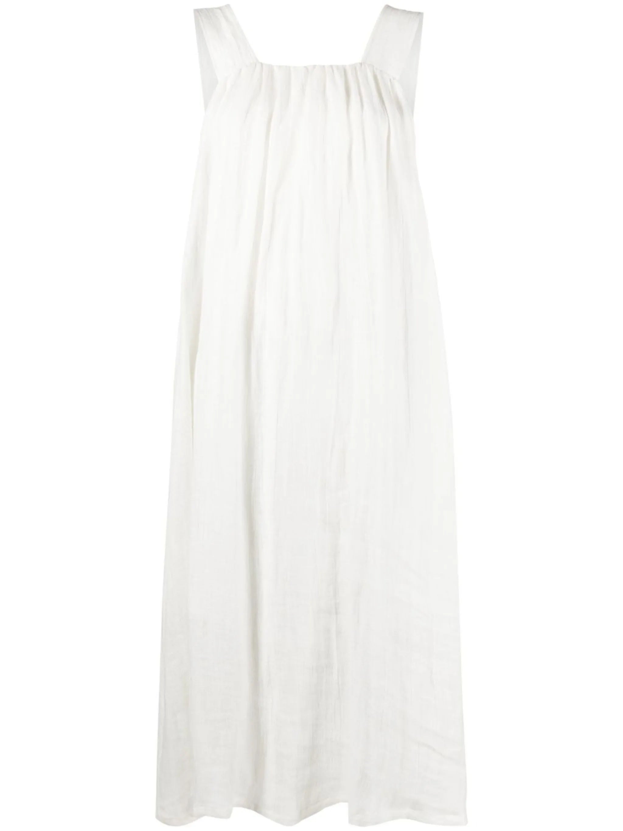 sleeveless midi dress