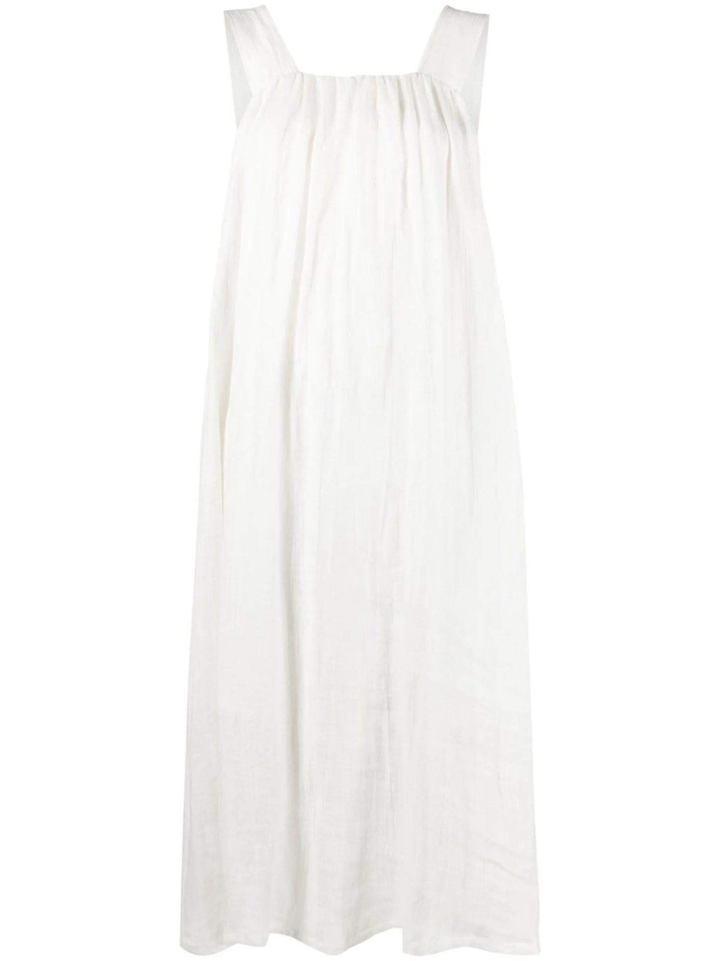 sleeveless midi dress