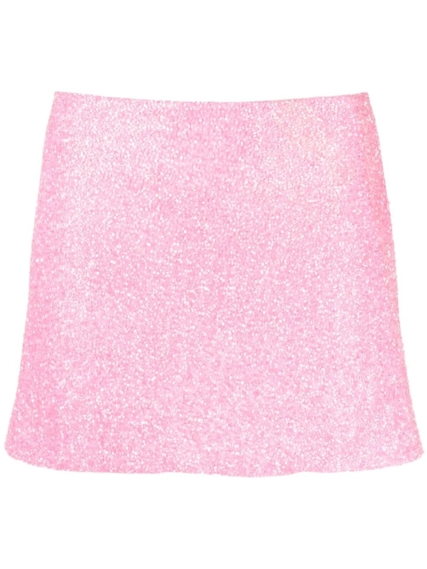 high-waisted A-line skirt