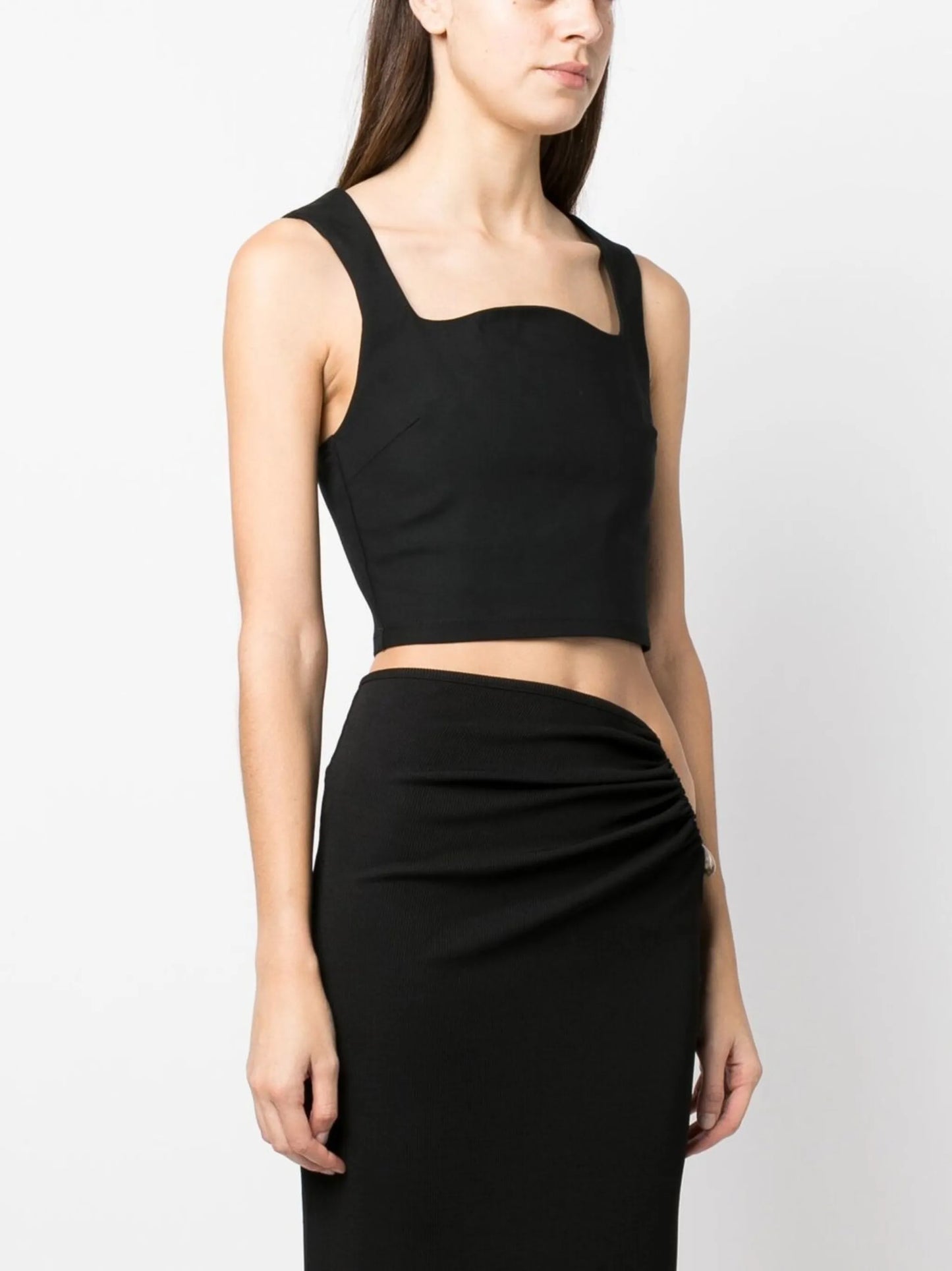 Reagan cropped vest