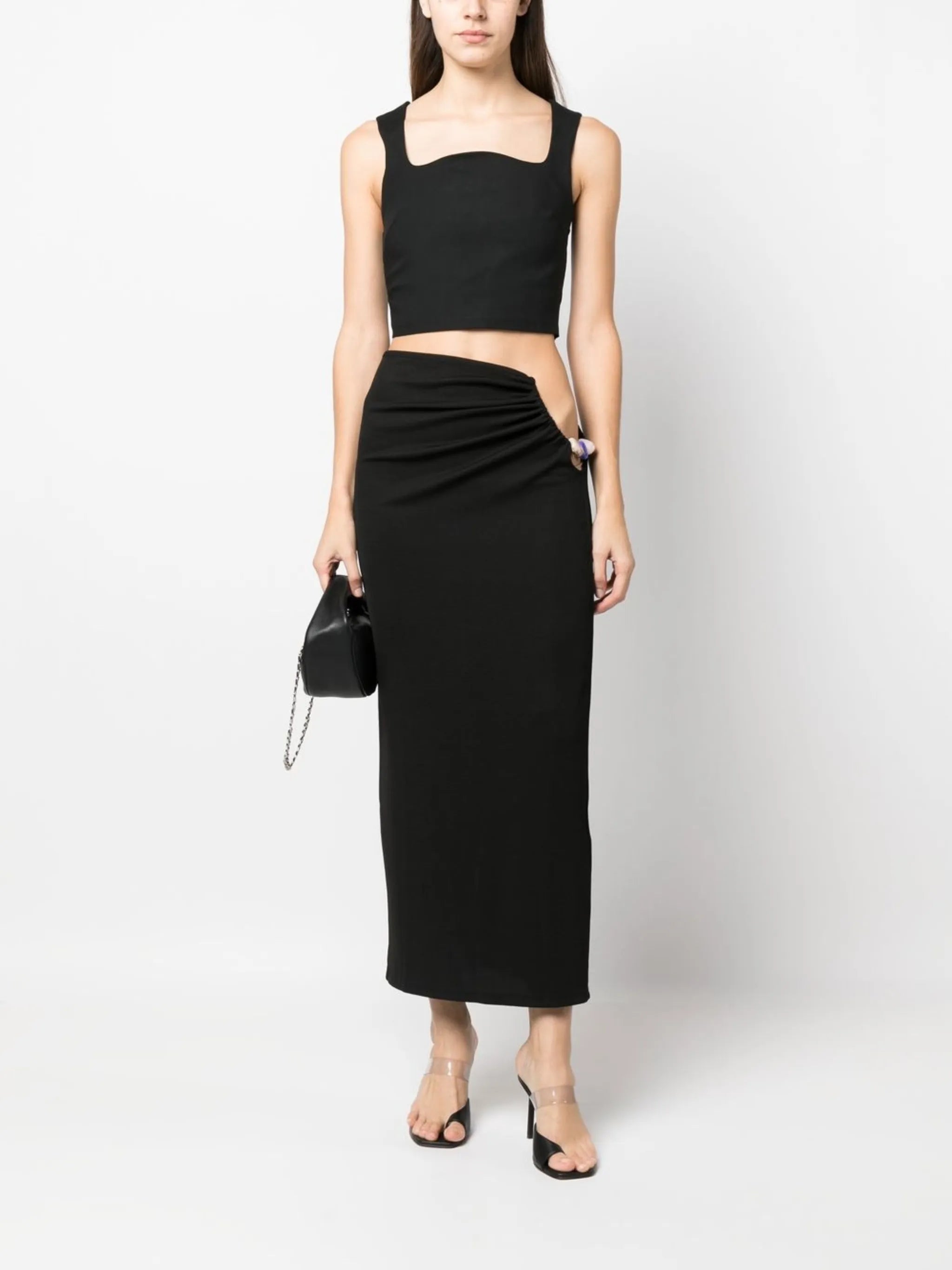 Reagan cropped vest