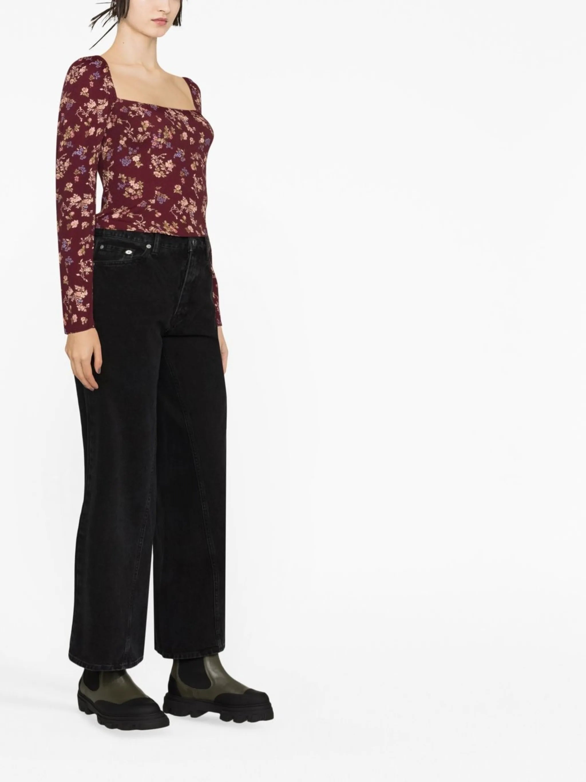 Demi floral-print top