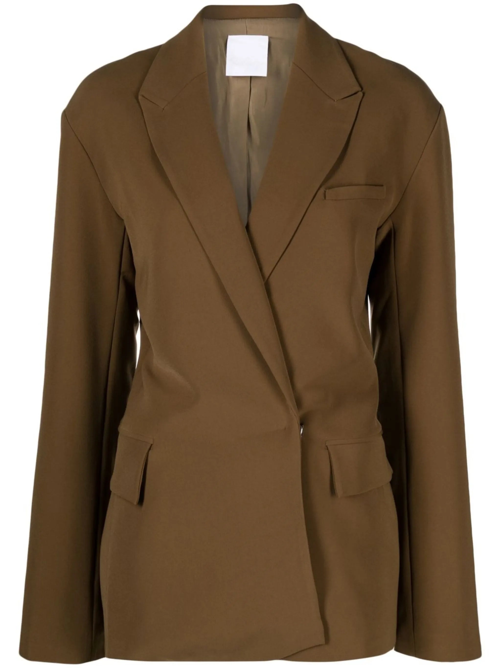 notched-lapel tailored blazer