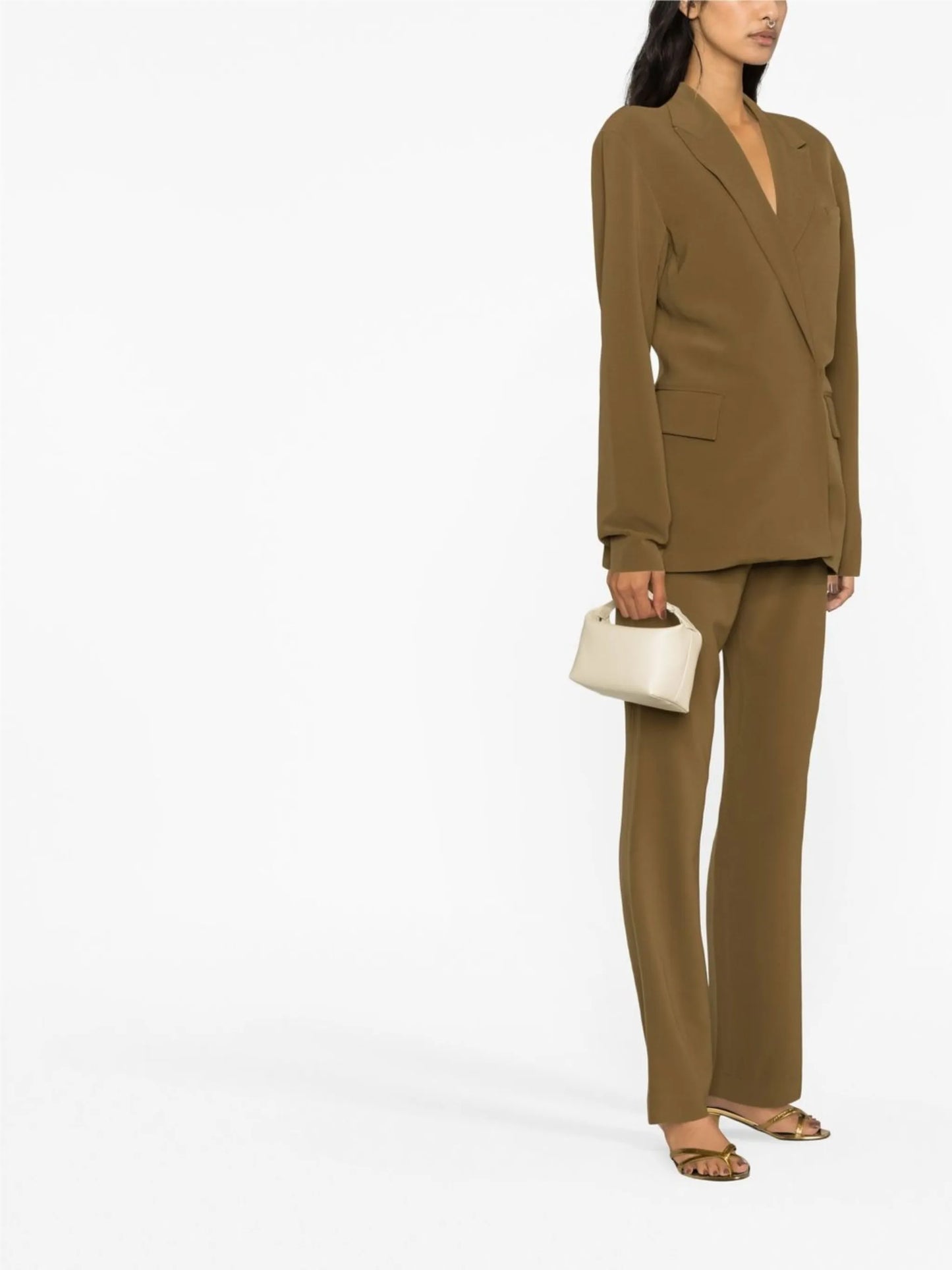 notched-lapel tailored blazer