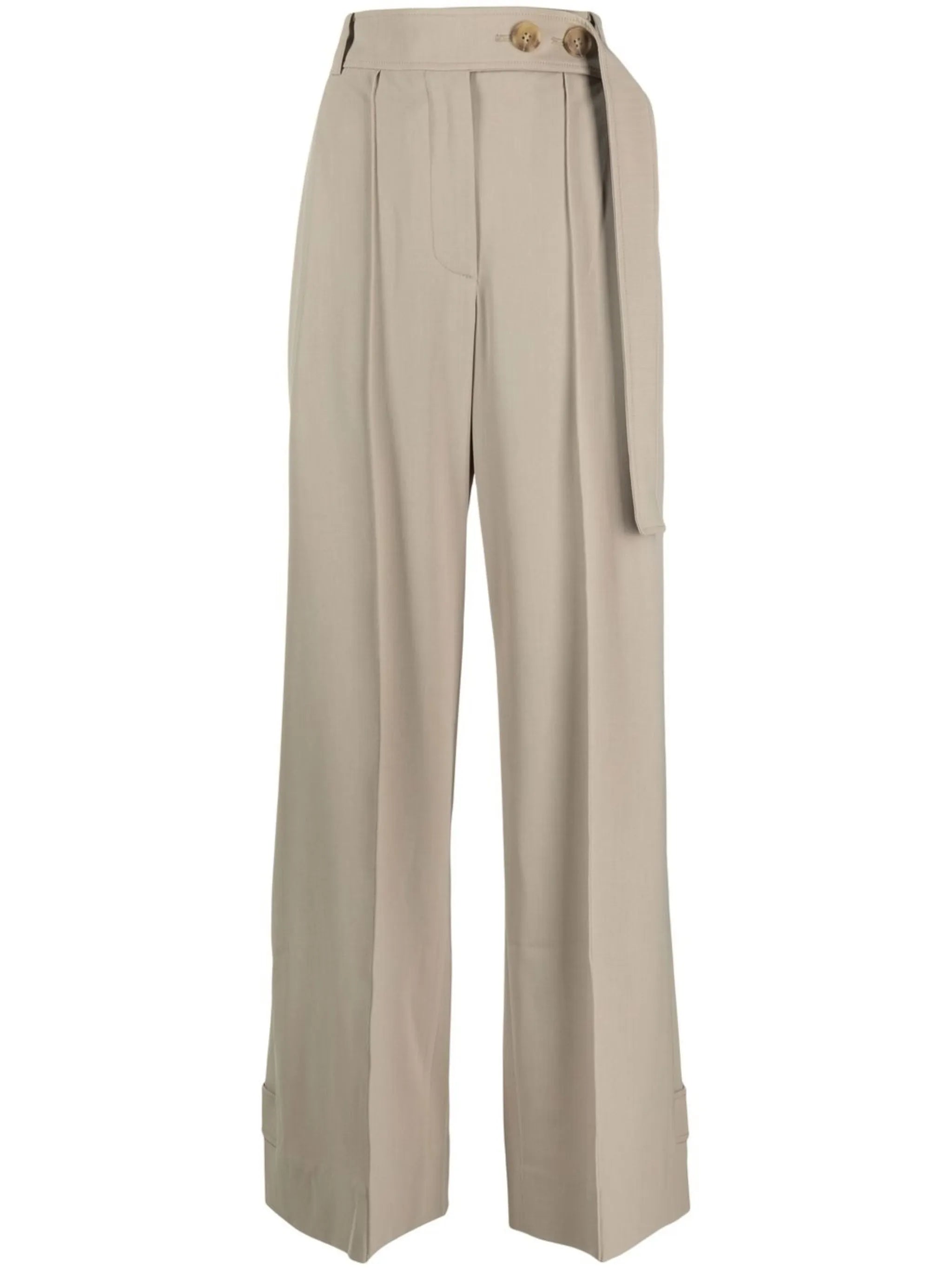 wide-leg tailored trousers