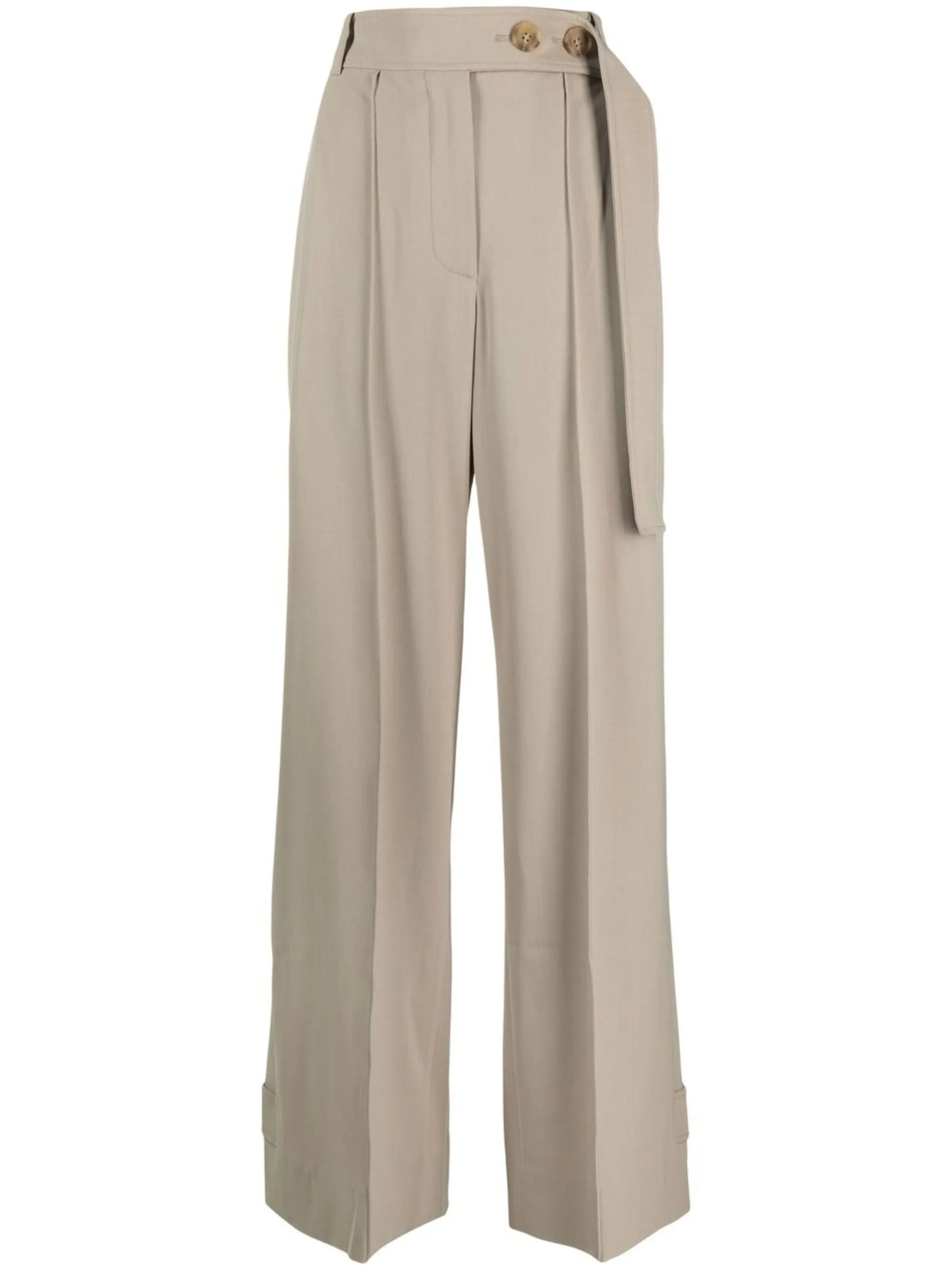 wide-leg tailored trousers
