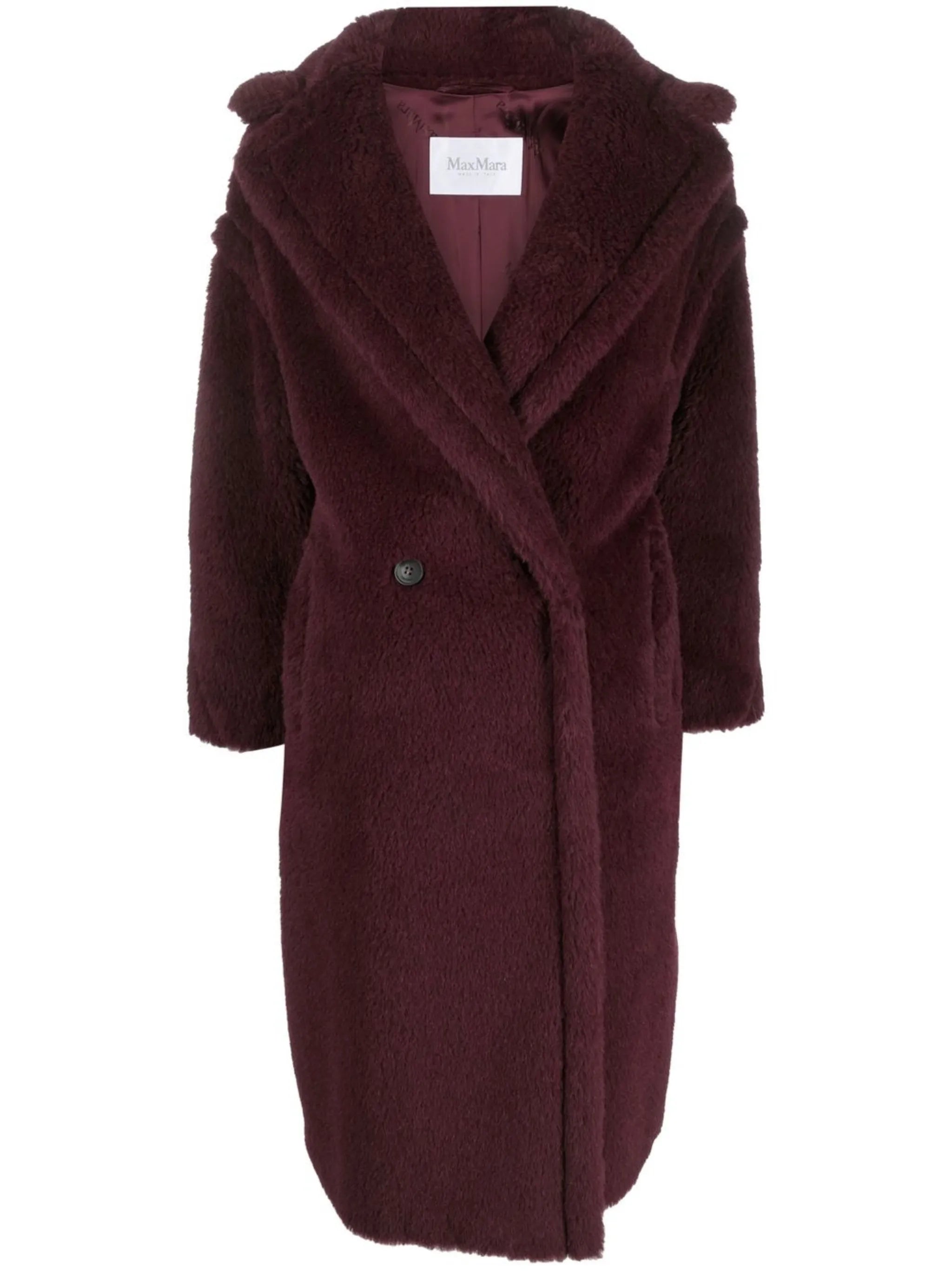 Tedgirl double-breasted alpaca-wool coat
