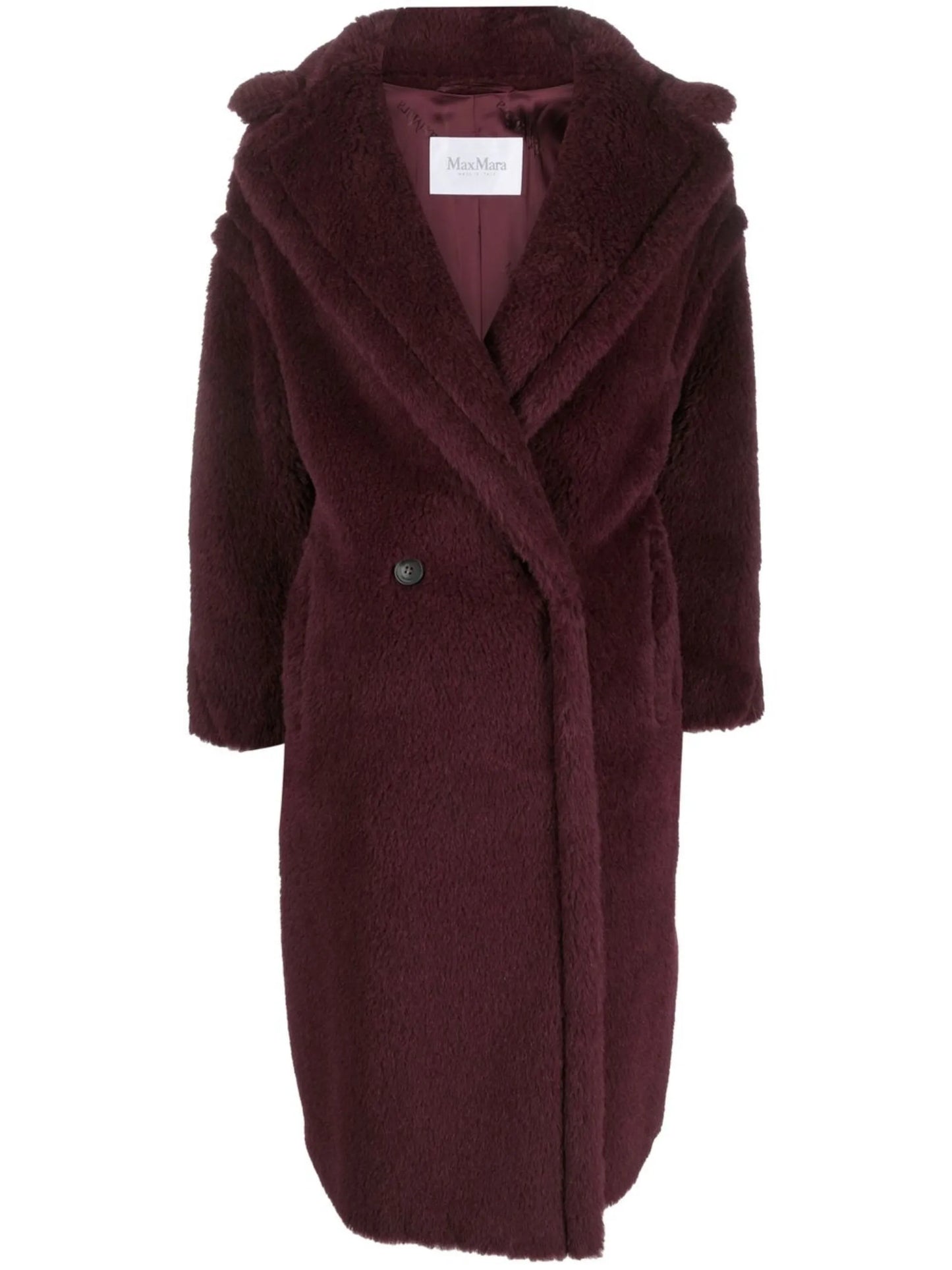 Tedgirl double-breasted alpaca-wool coat