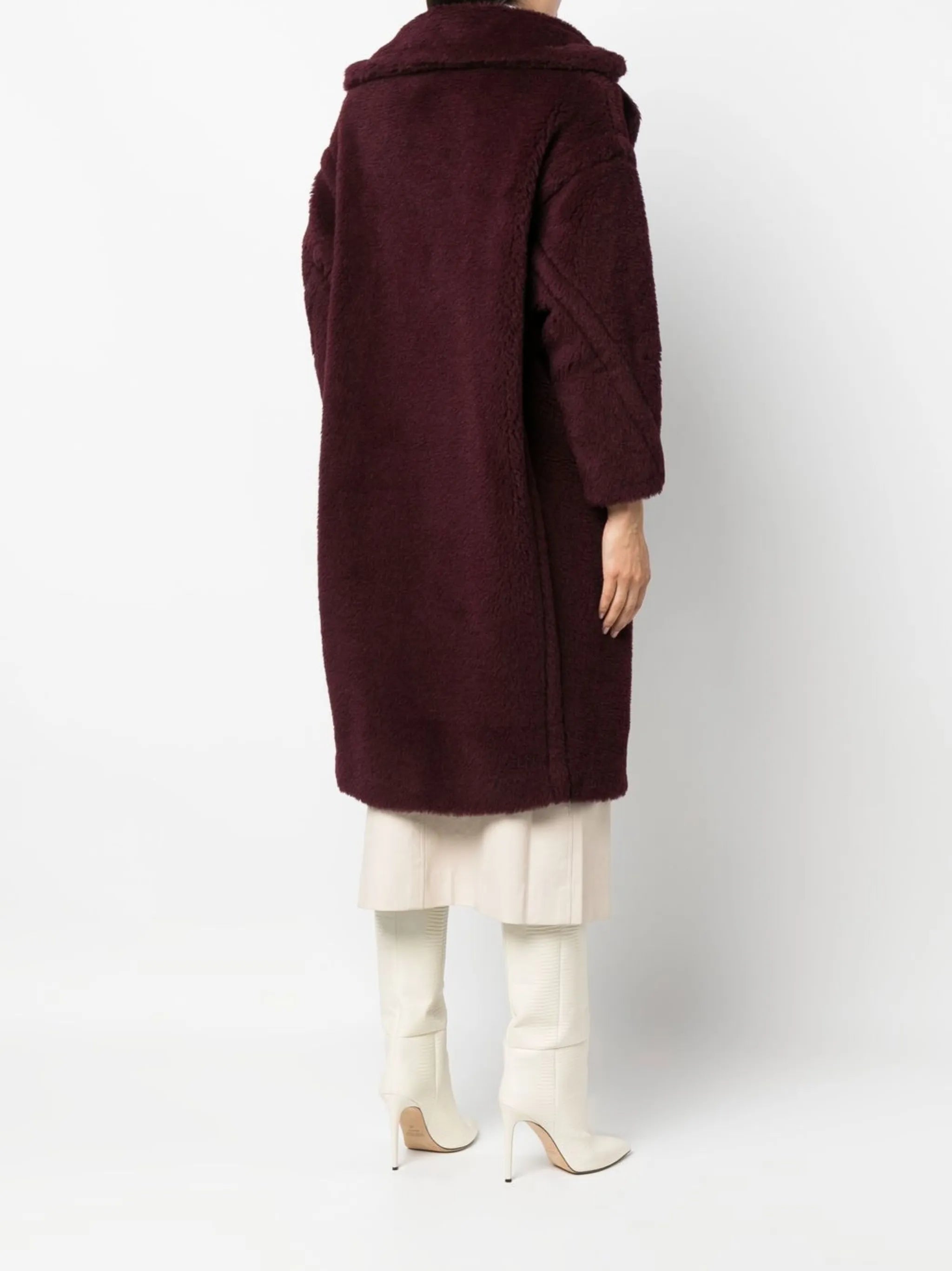 Tedgirl double-breasted alpaca-wool coat