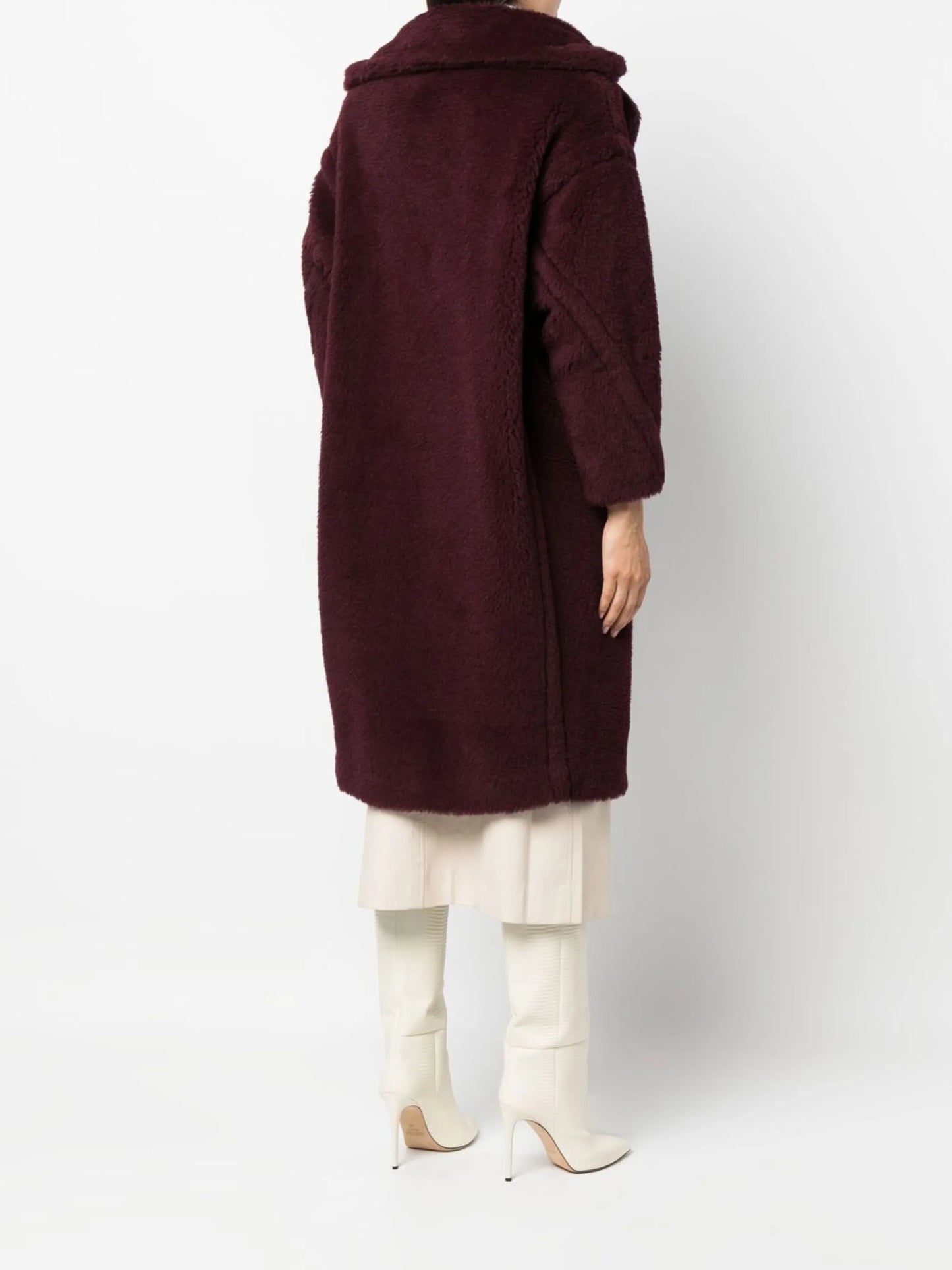 Tedgirl double-breasted alpaca-wool coat