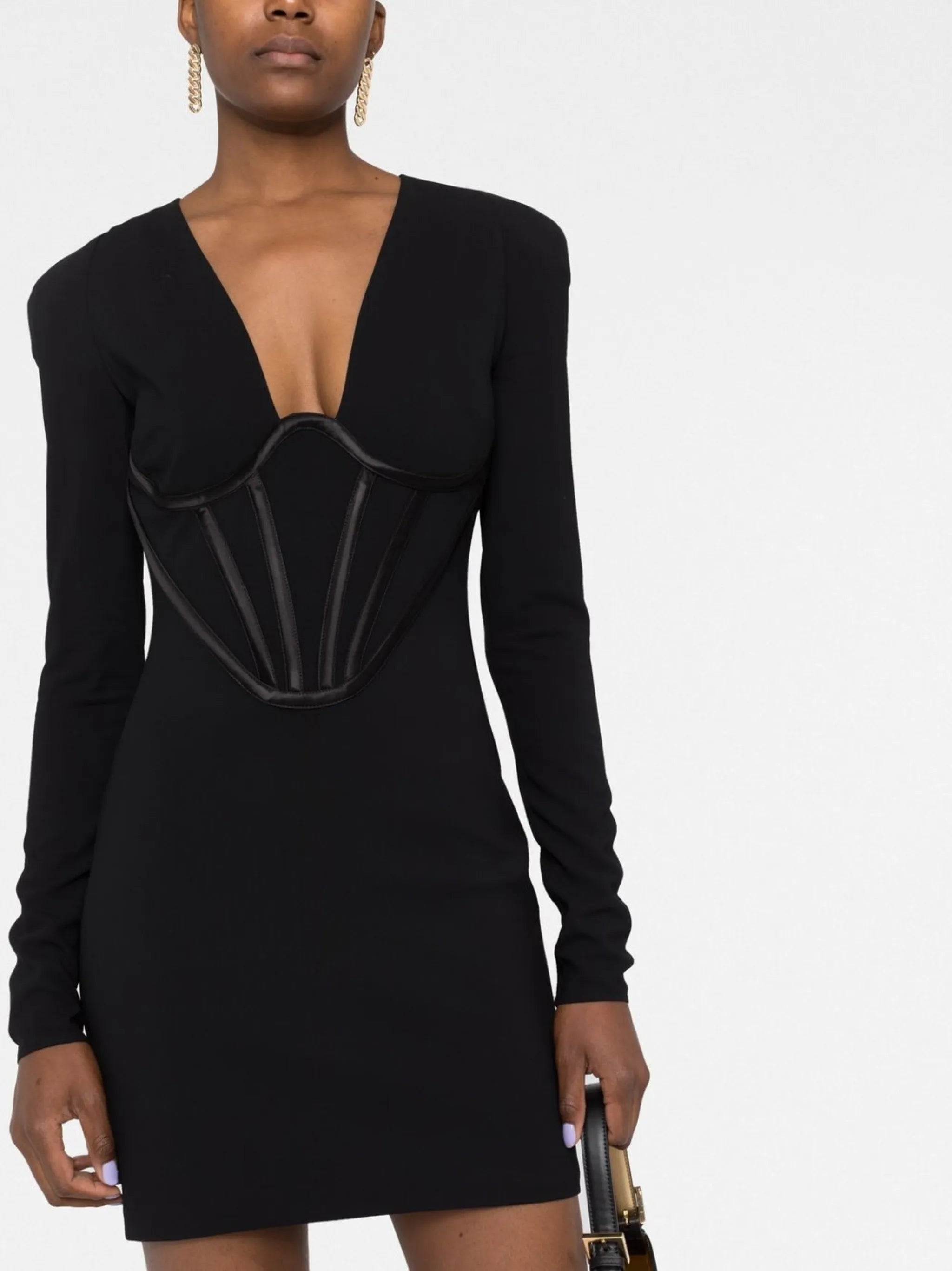 corset-style minidress
