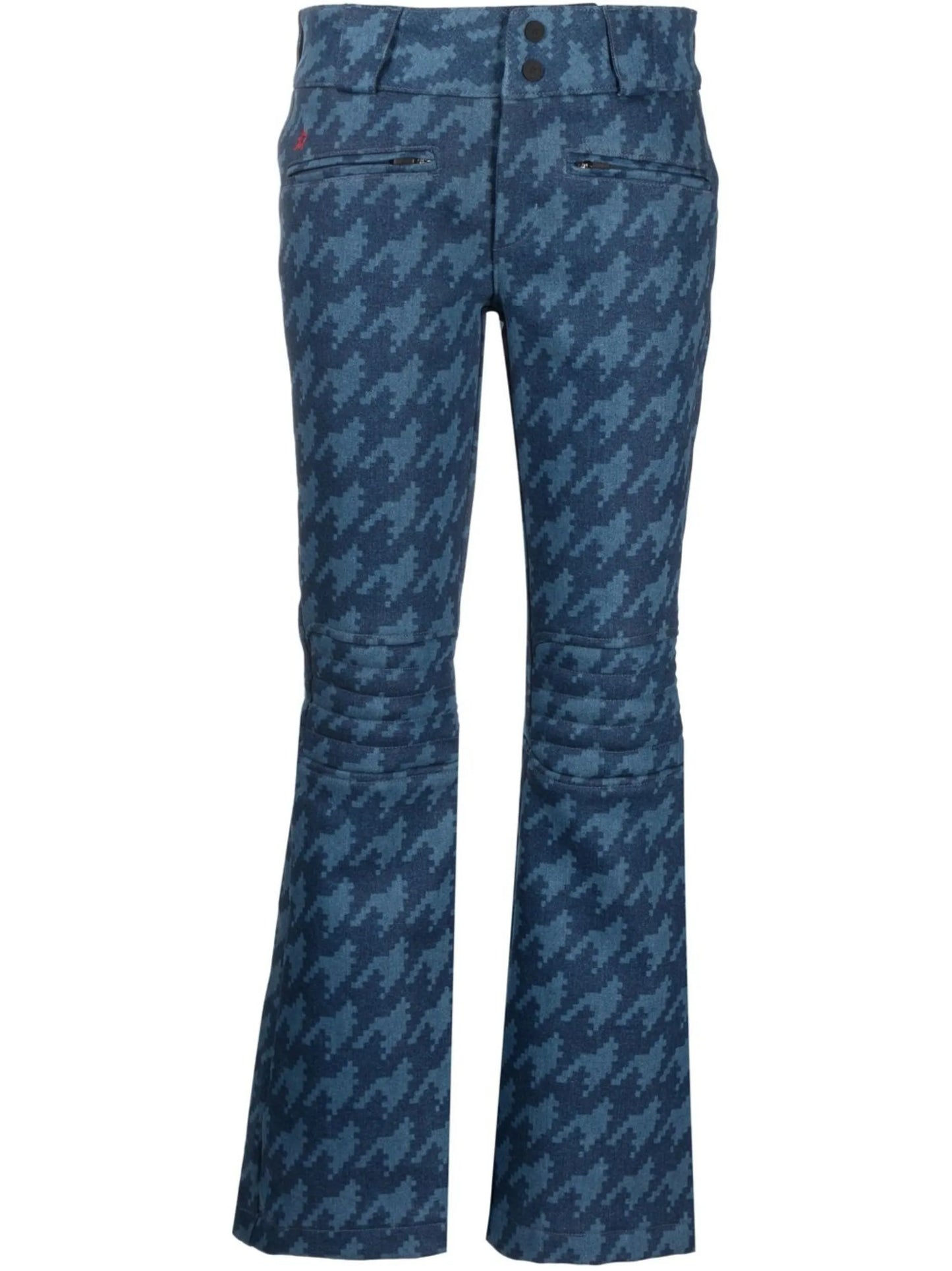 Auroral denim  flare ski trousers