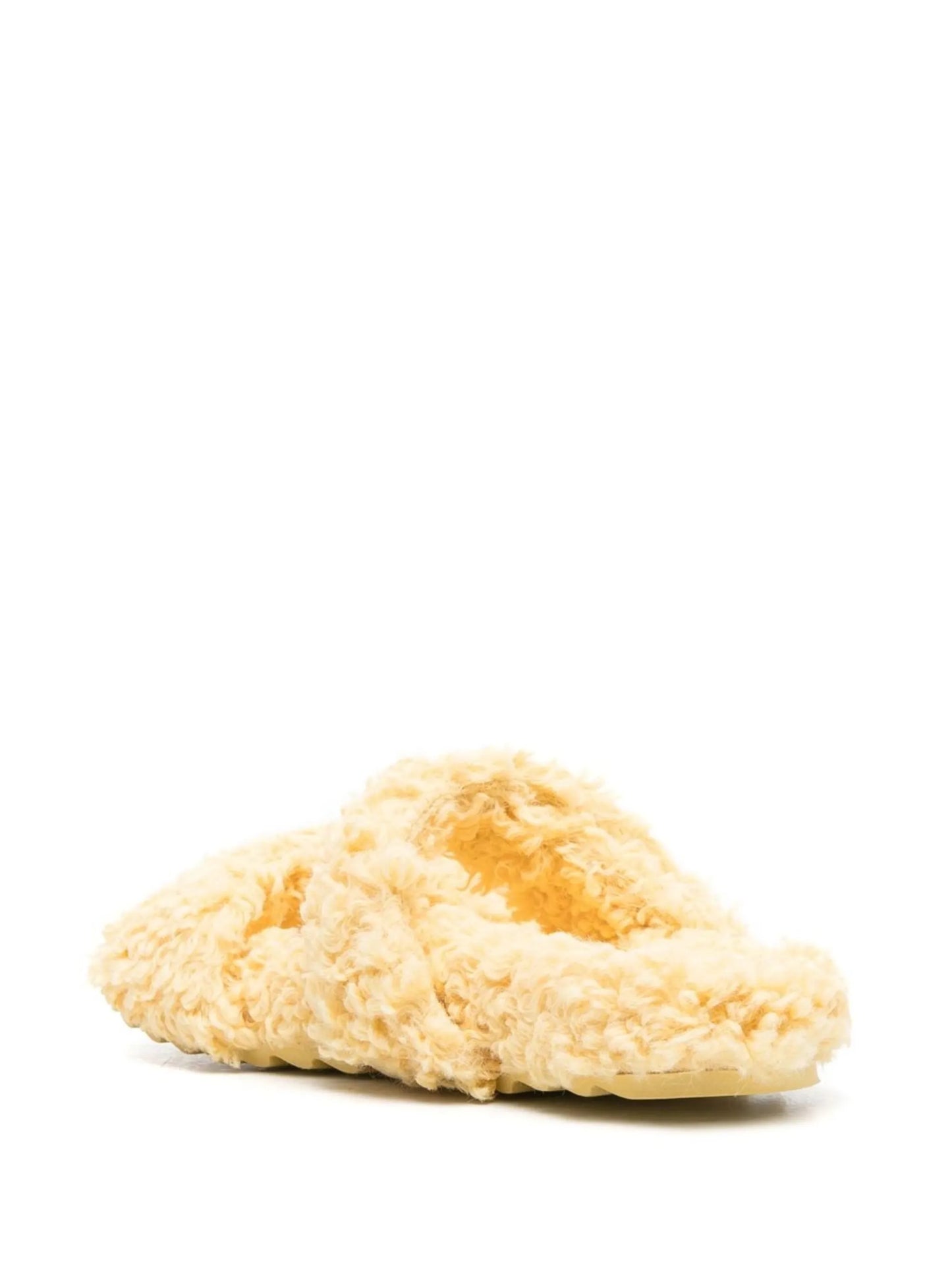 shearling-effect slides