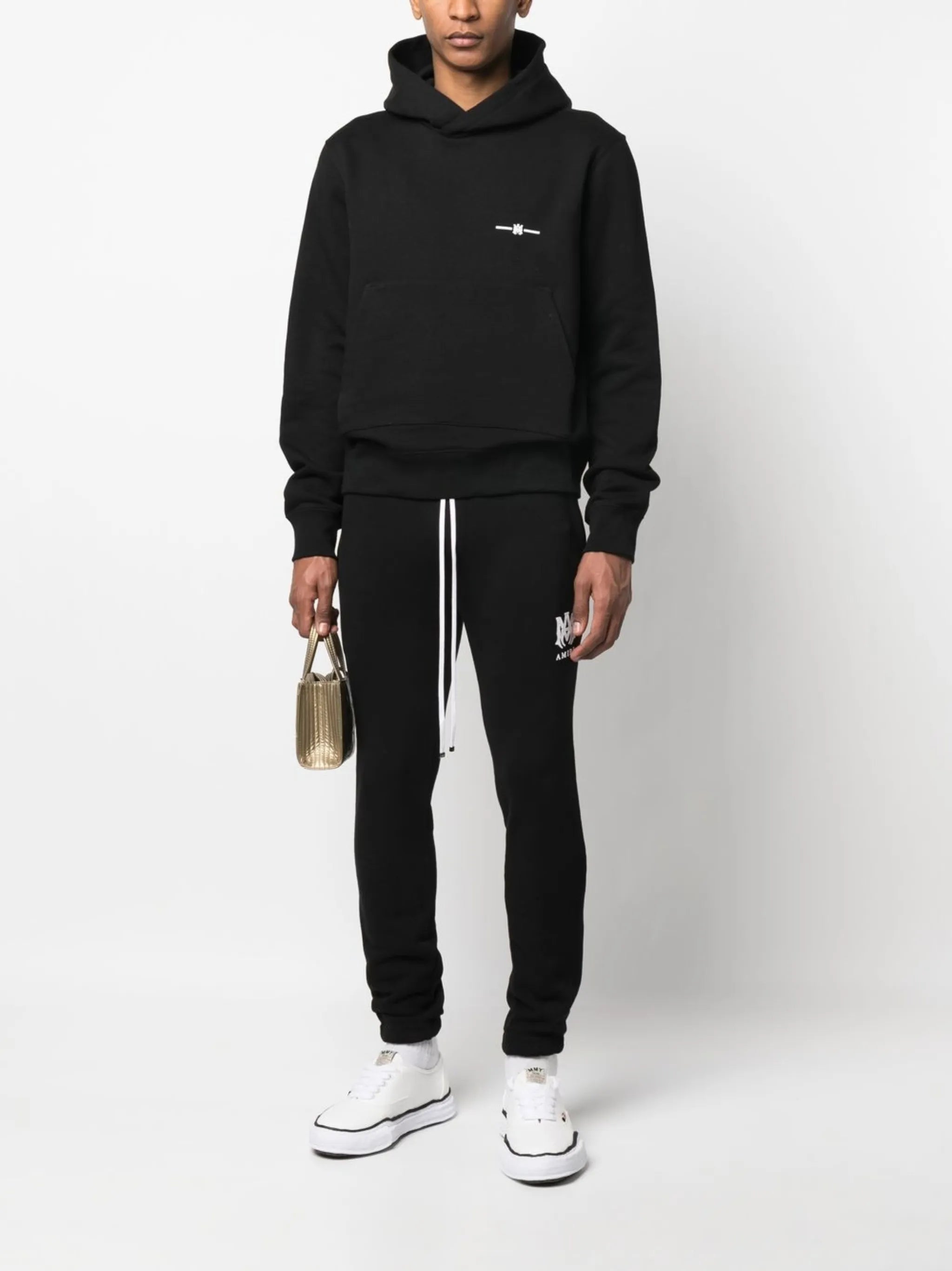logo-print cotton hoodie