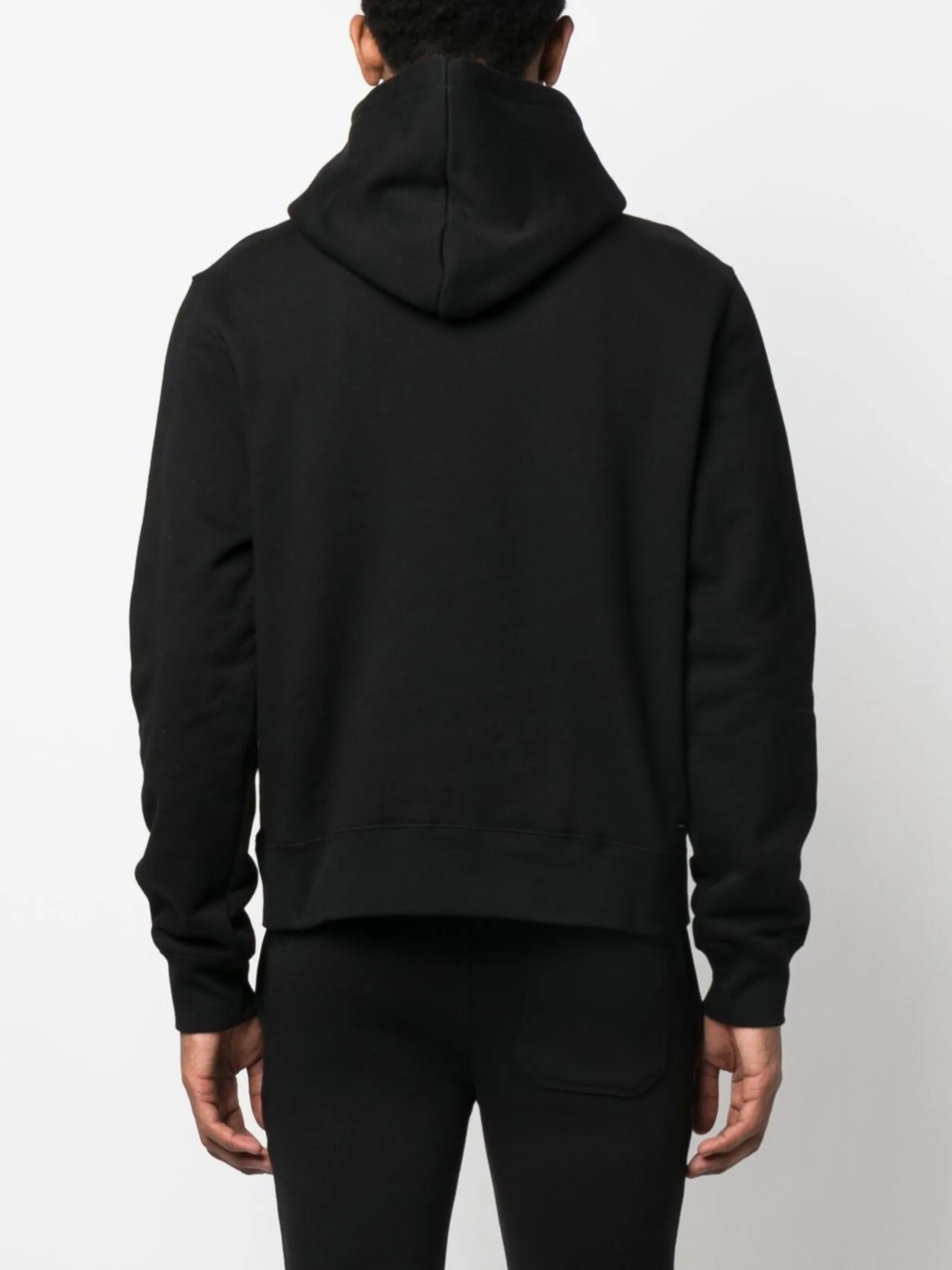 logo-print cotton hoodie